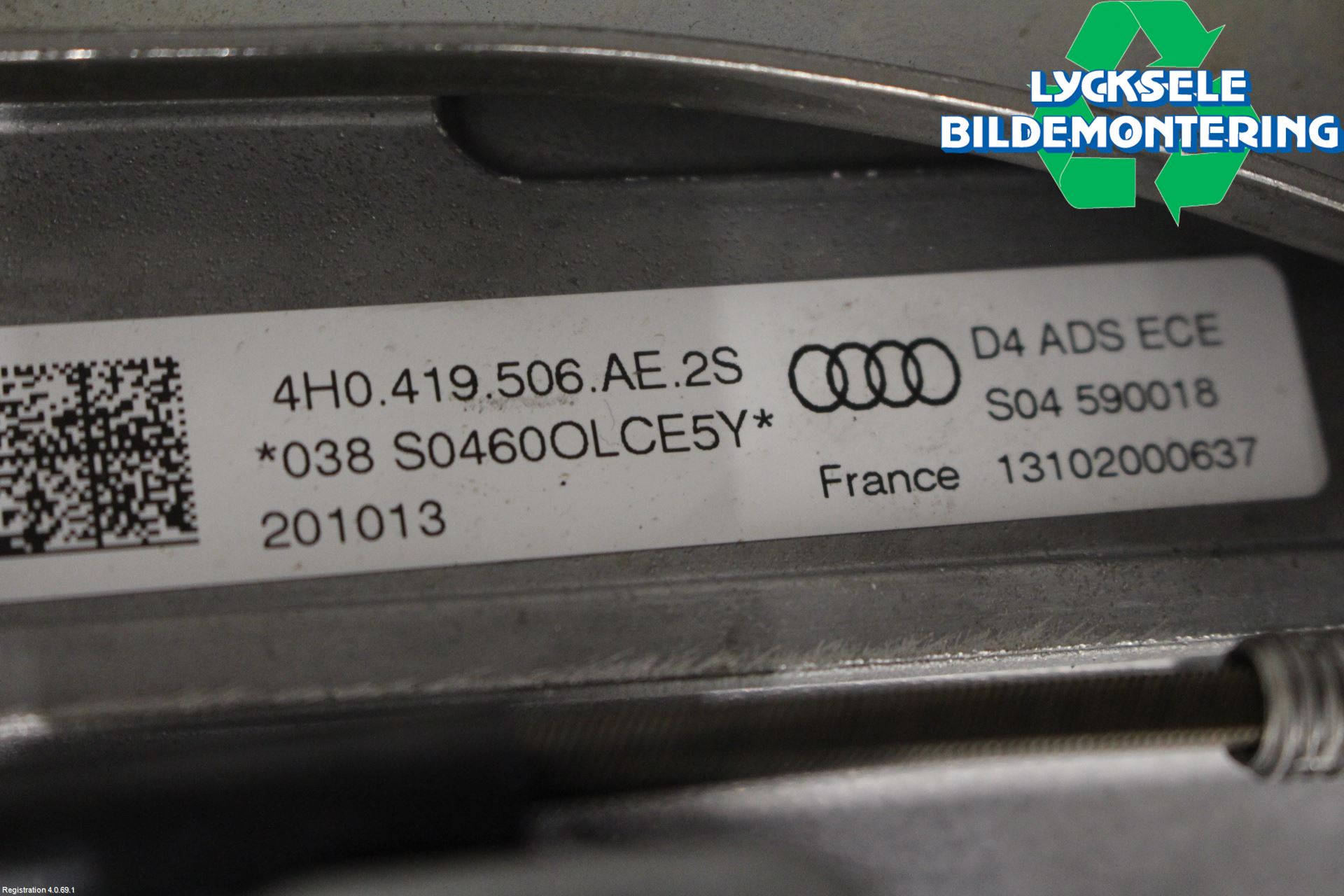 Audi A8/S8 4H 10-17 Rattaxelagg Justerbart