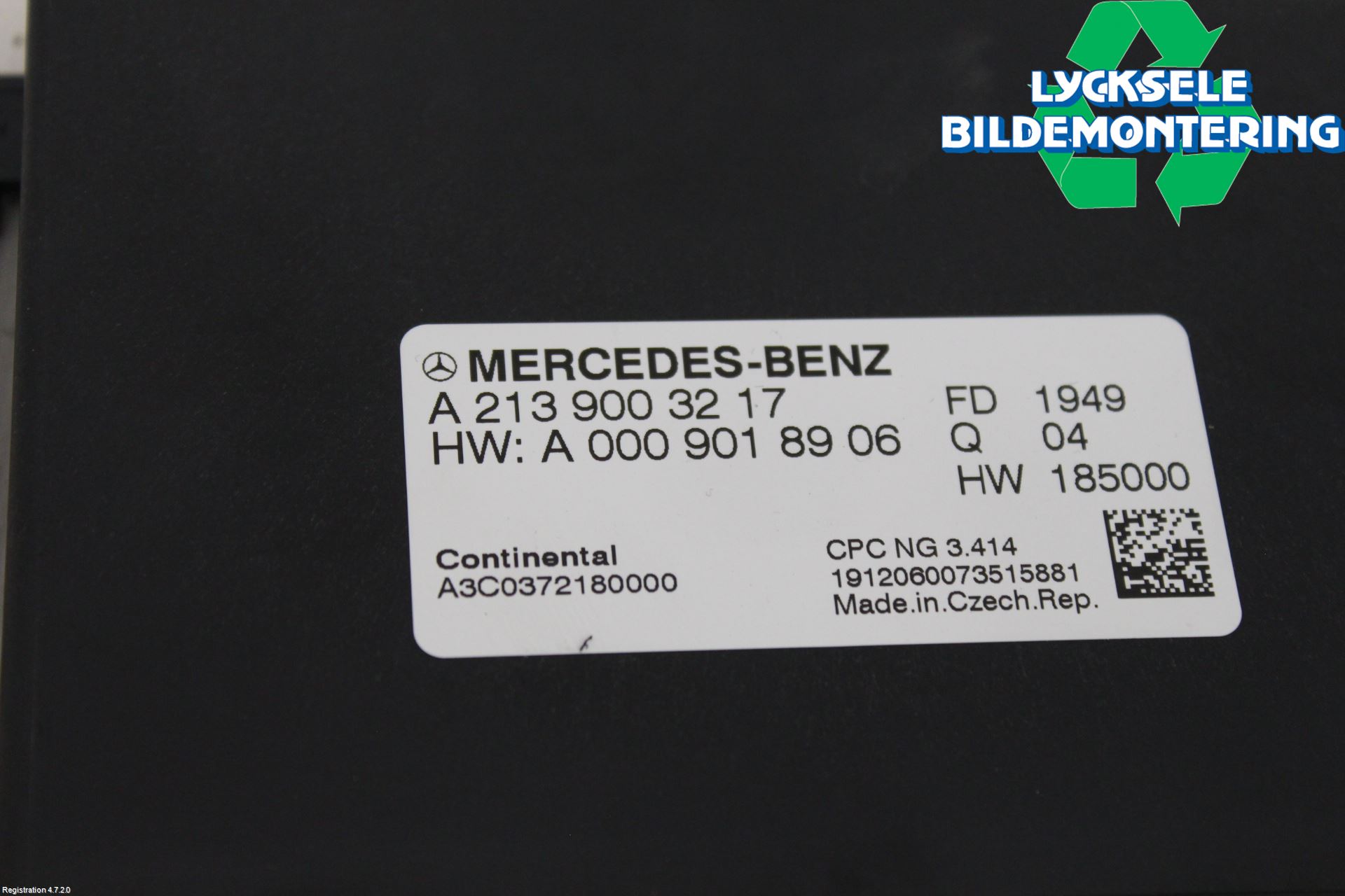 Mercedes-Benz MB C-KLASS (W205) 14-21 Styrenhet Övrigt