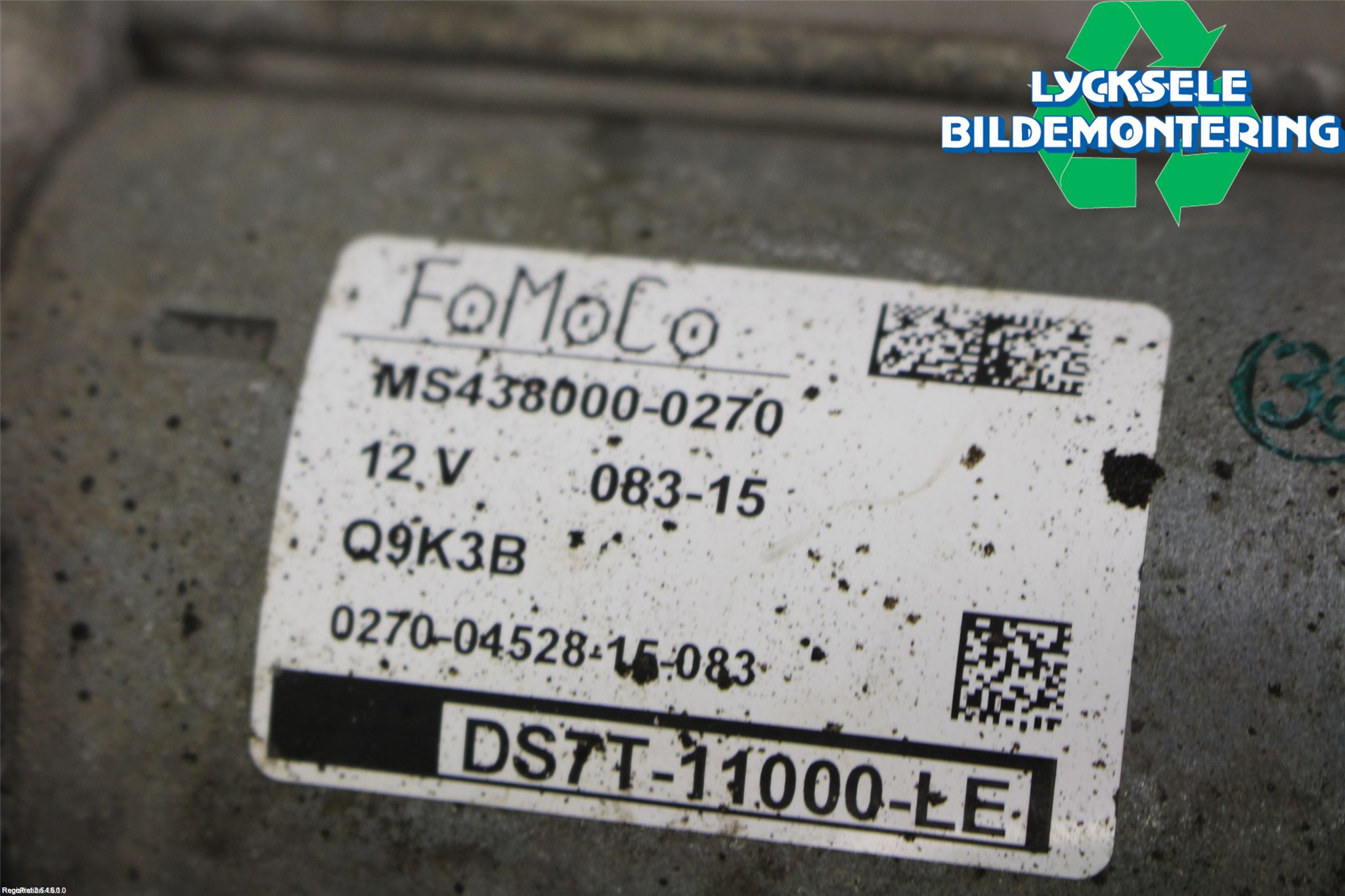 Ford MONDEO 15-22 Startmotor Diesel