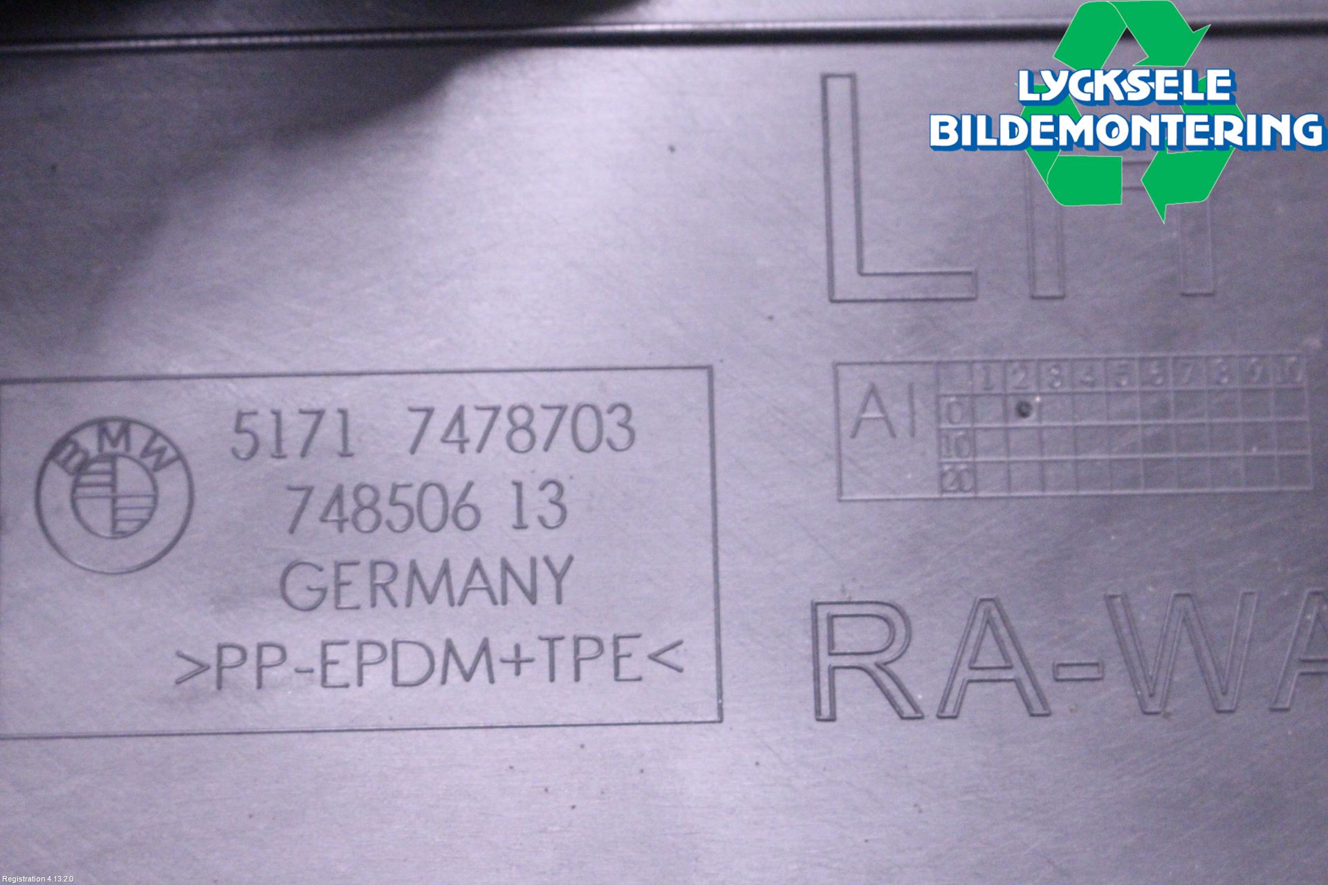 BMW 5 G30/G31/F90 17-23 Skärm Inner