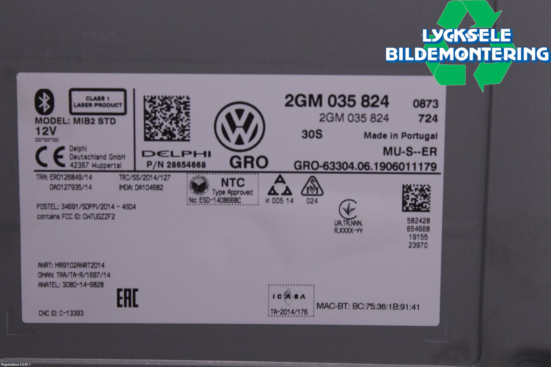 Volkswagen VW T-CROSS 19- Cd Radio - Multimediapanel