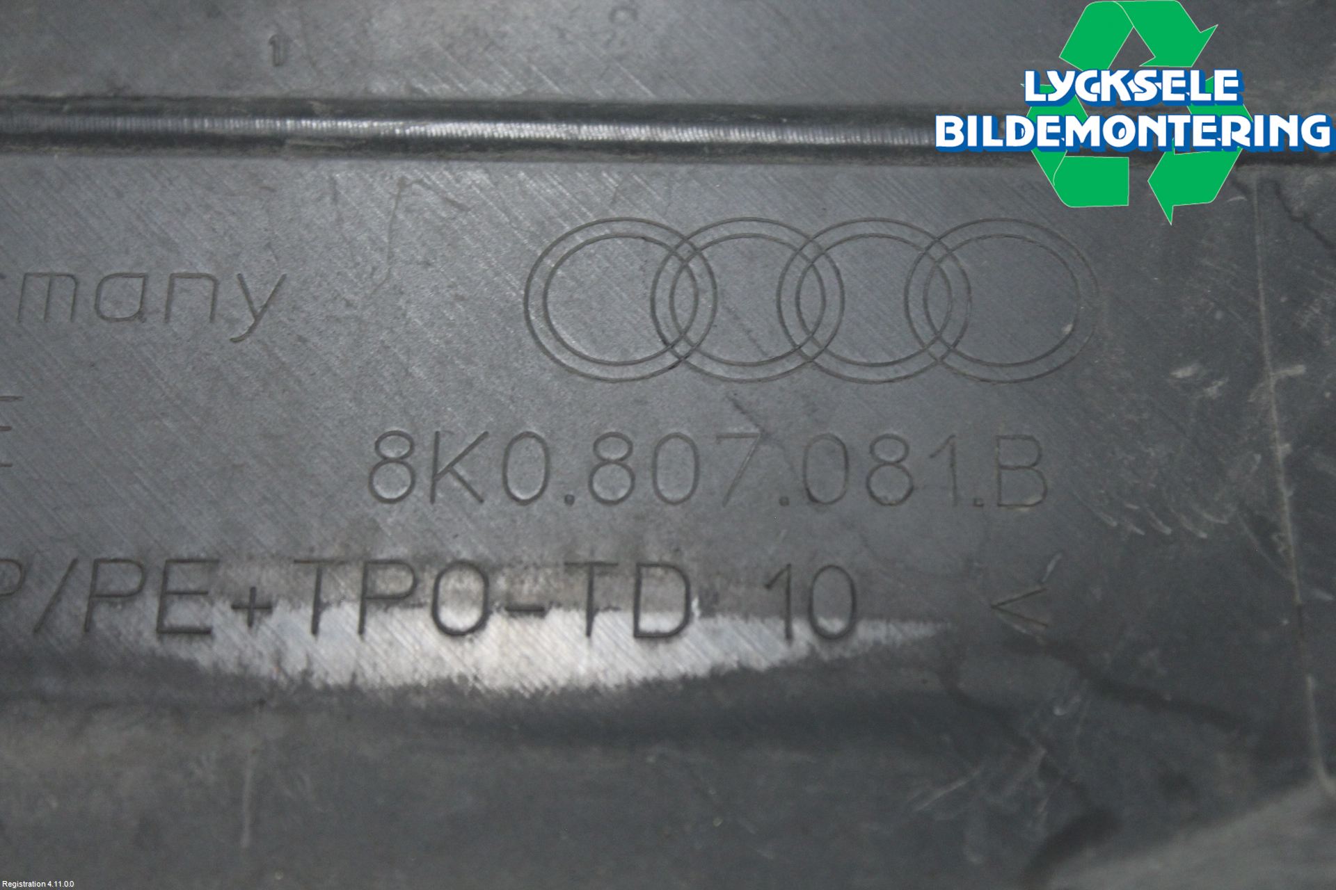 Audi A4 12-15 Täckplast Front