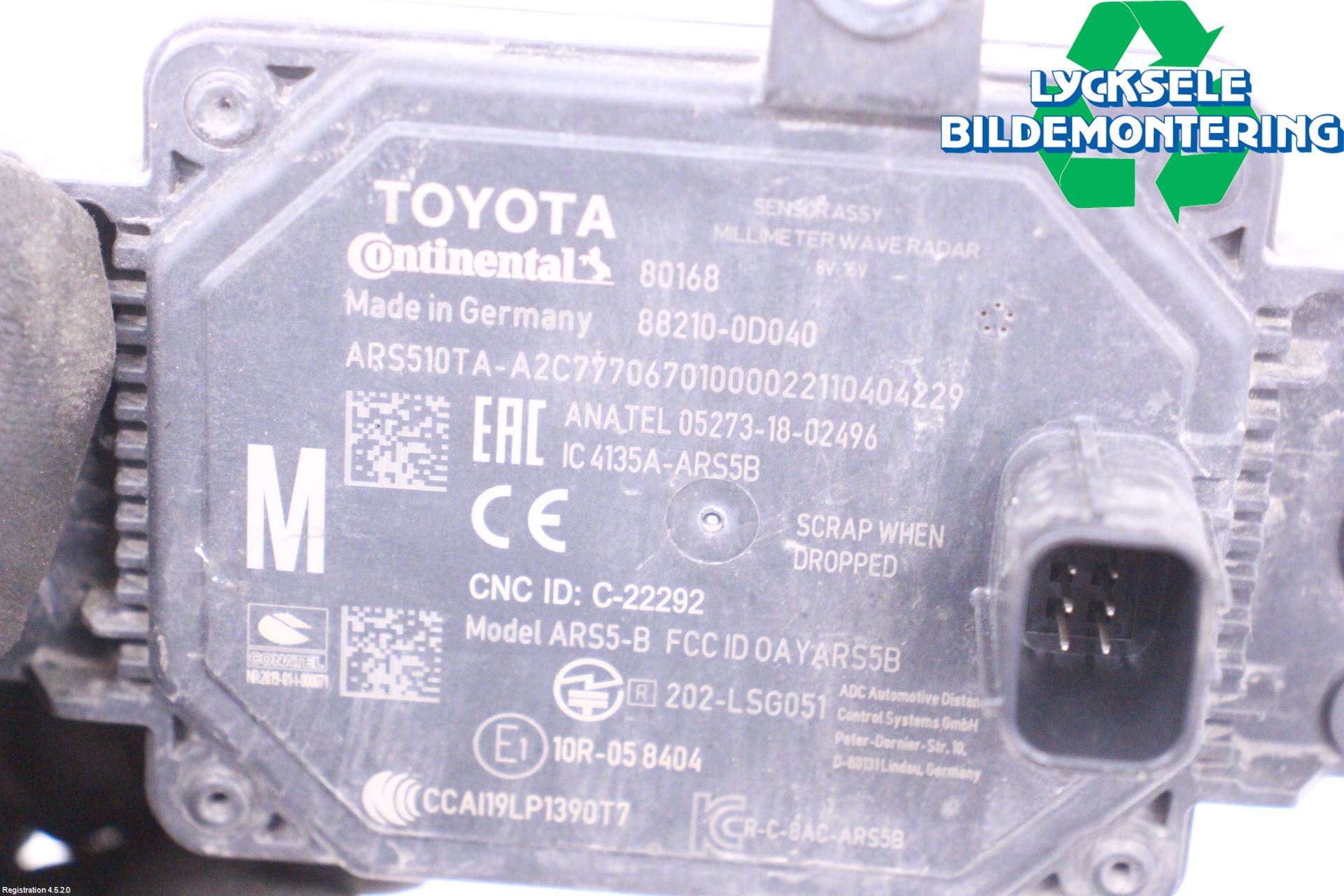 Toyota YARIS XP21 20- Sensor Adaptiv Farthållare