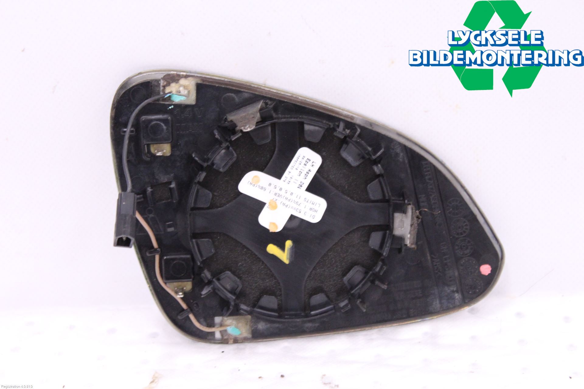 Opel INSIGNIA 09-16 Spegelglas Vä