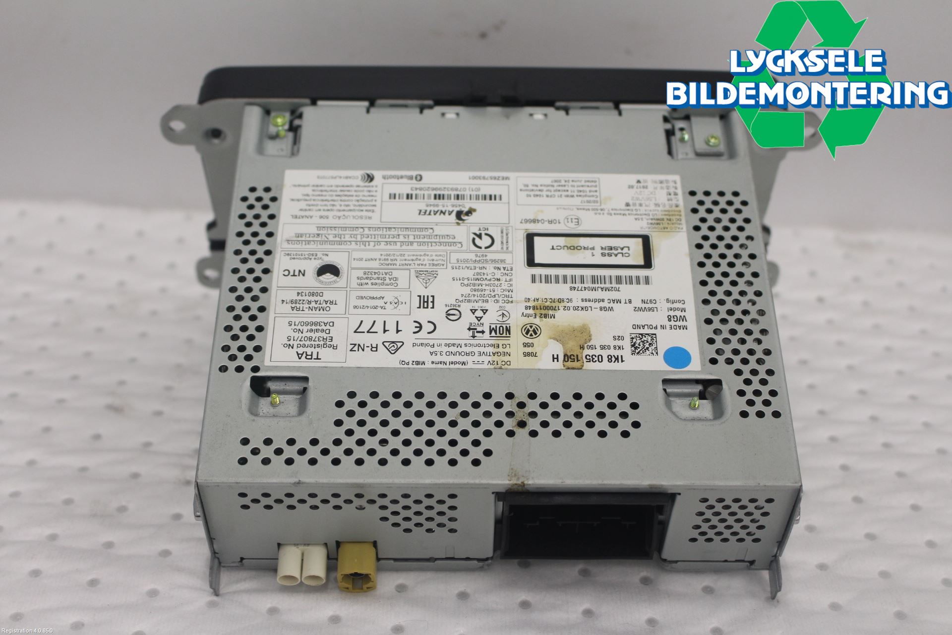 Volkswagen VW CADDY 16-20 Cd Radio - Multimediapanel