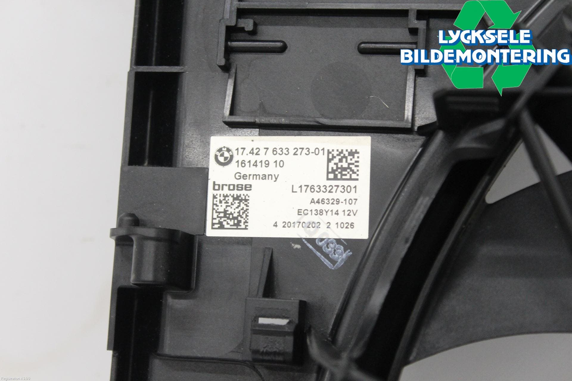 BMW 5 F10/F11/F18 09-17 Kylfläkt El