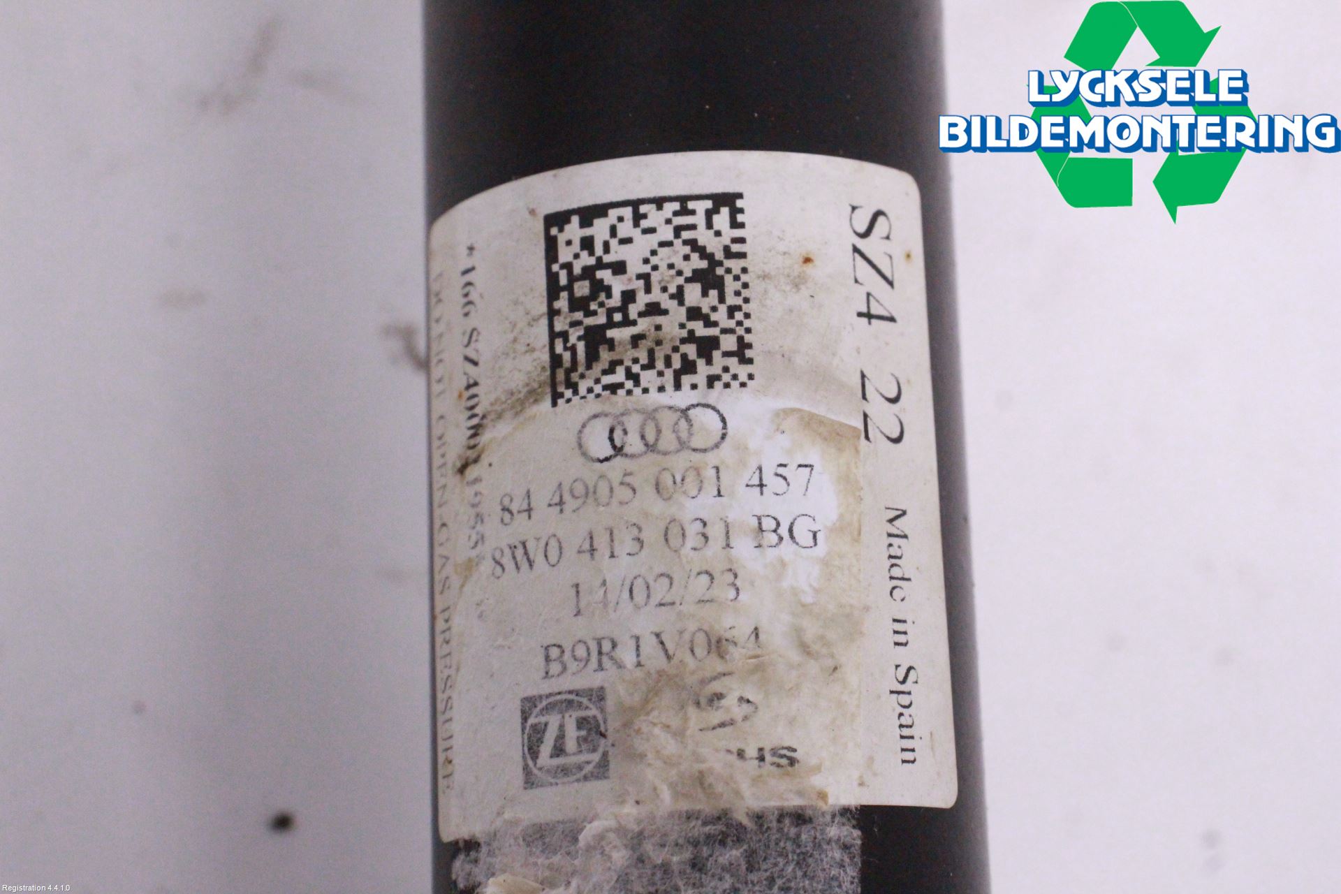 Audi A4/S4 B9 20- Fjäderben Fram Höger