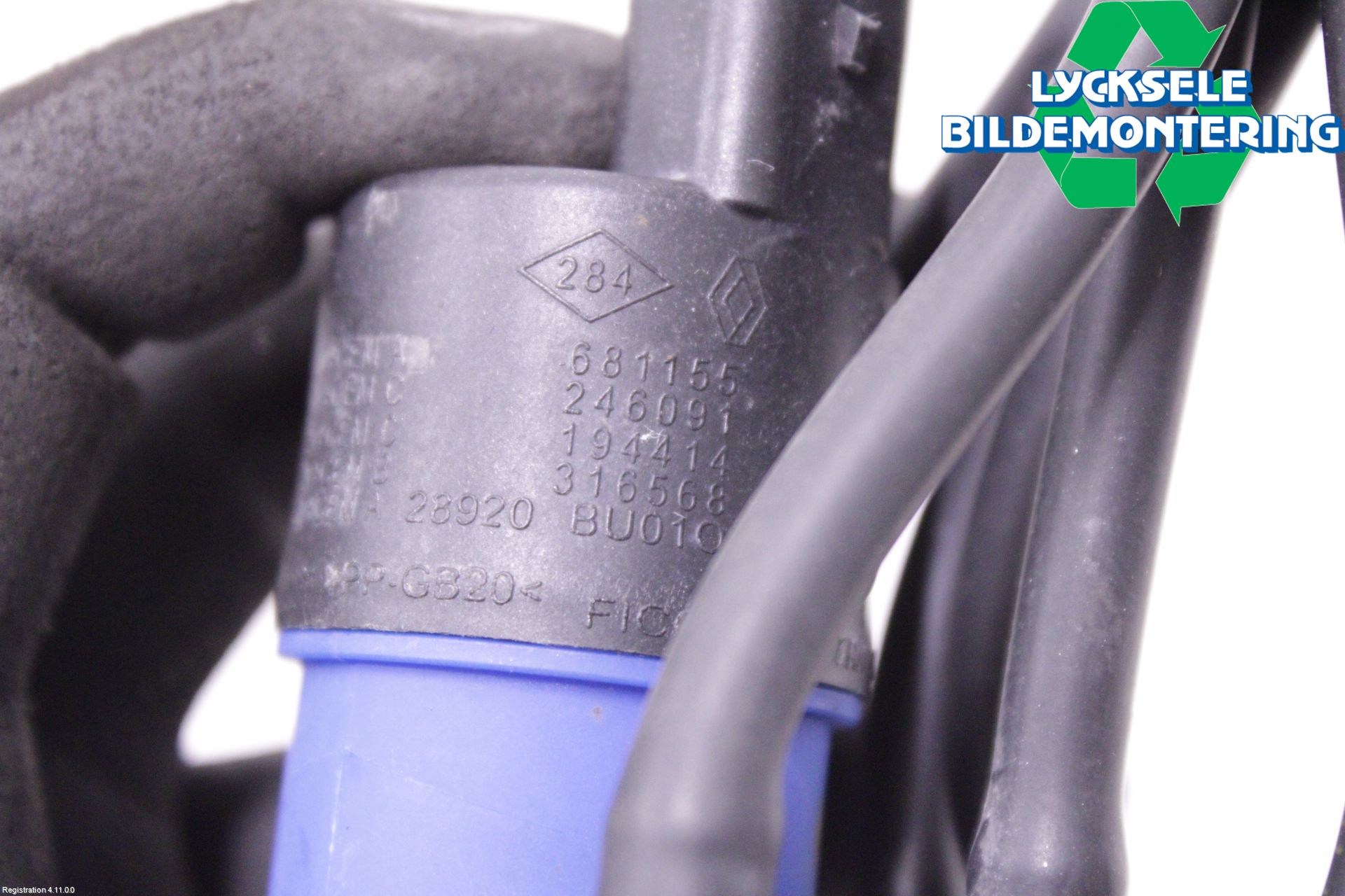 Renault CLIO IV 16-19 Spolarpump Vindruta