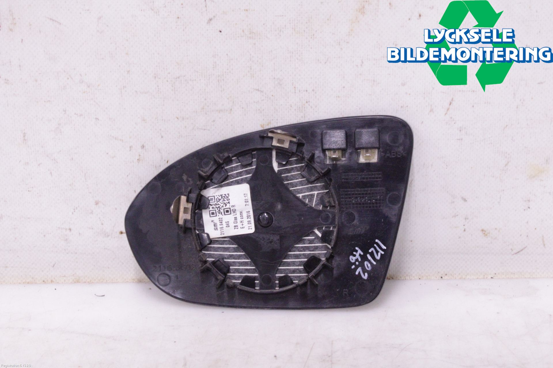 Opel ASTRA K 16-22 Spegelglas Hö
