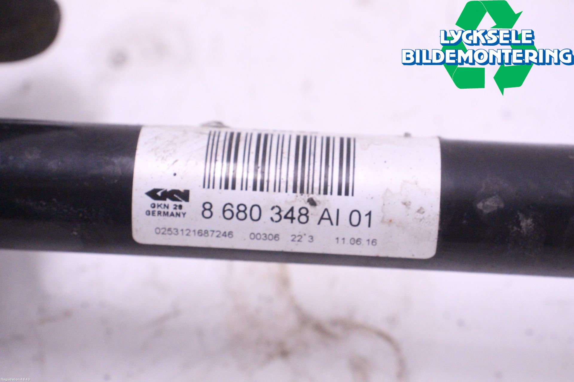 BMW 3 F30/F31/F80 12-19 Drivaxel Bak Höger