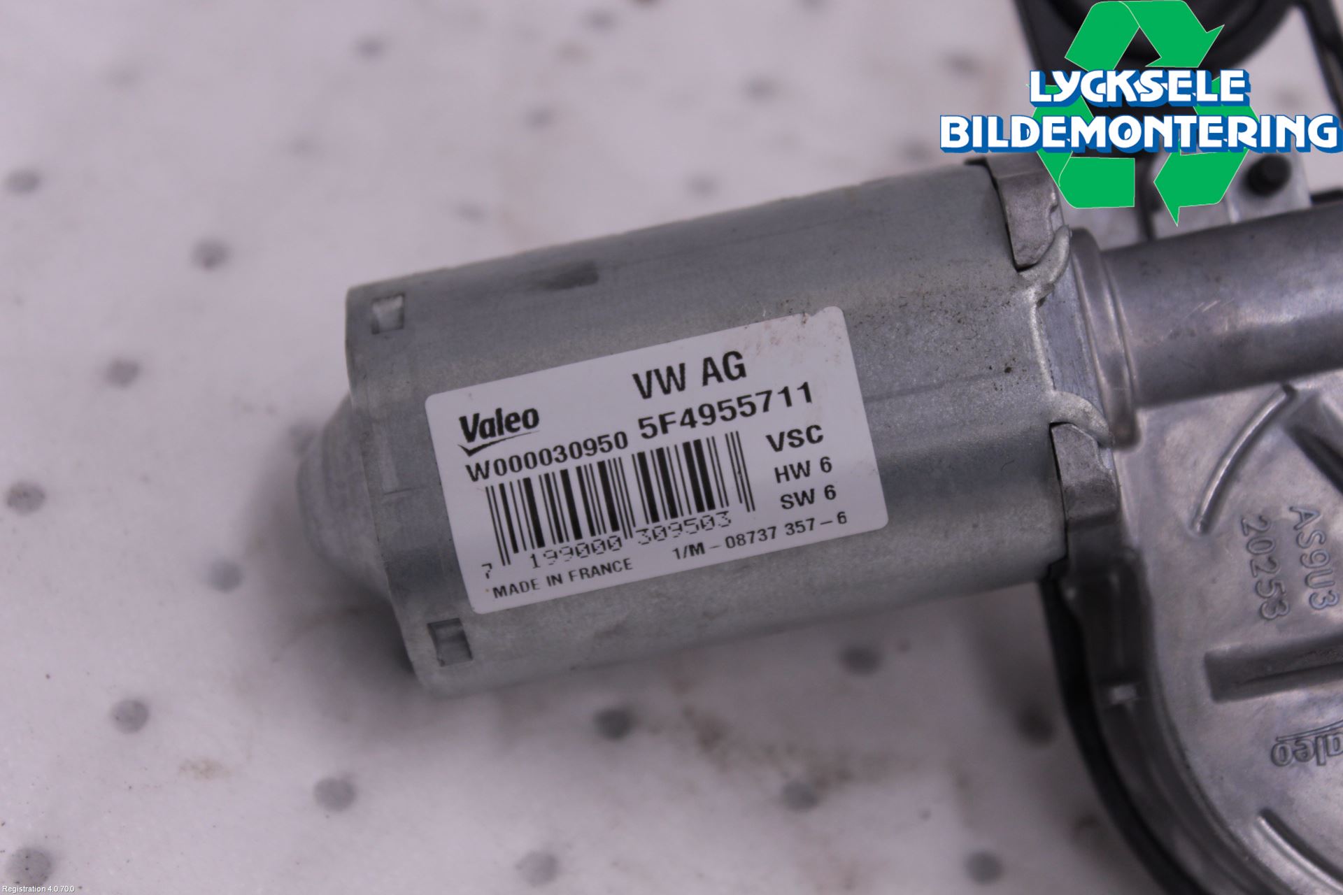 Skoda FABIA 15-21 Torkarmotor Baklucka