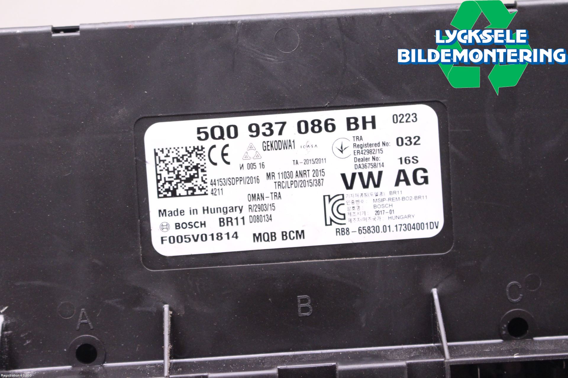 Volkswagen VW PASSAT 15-19 Komfort Styrdon
