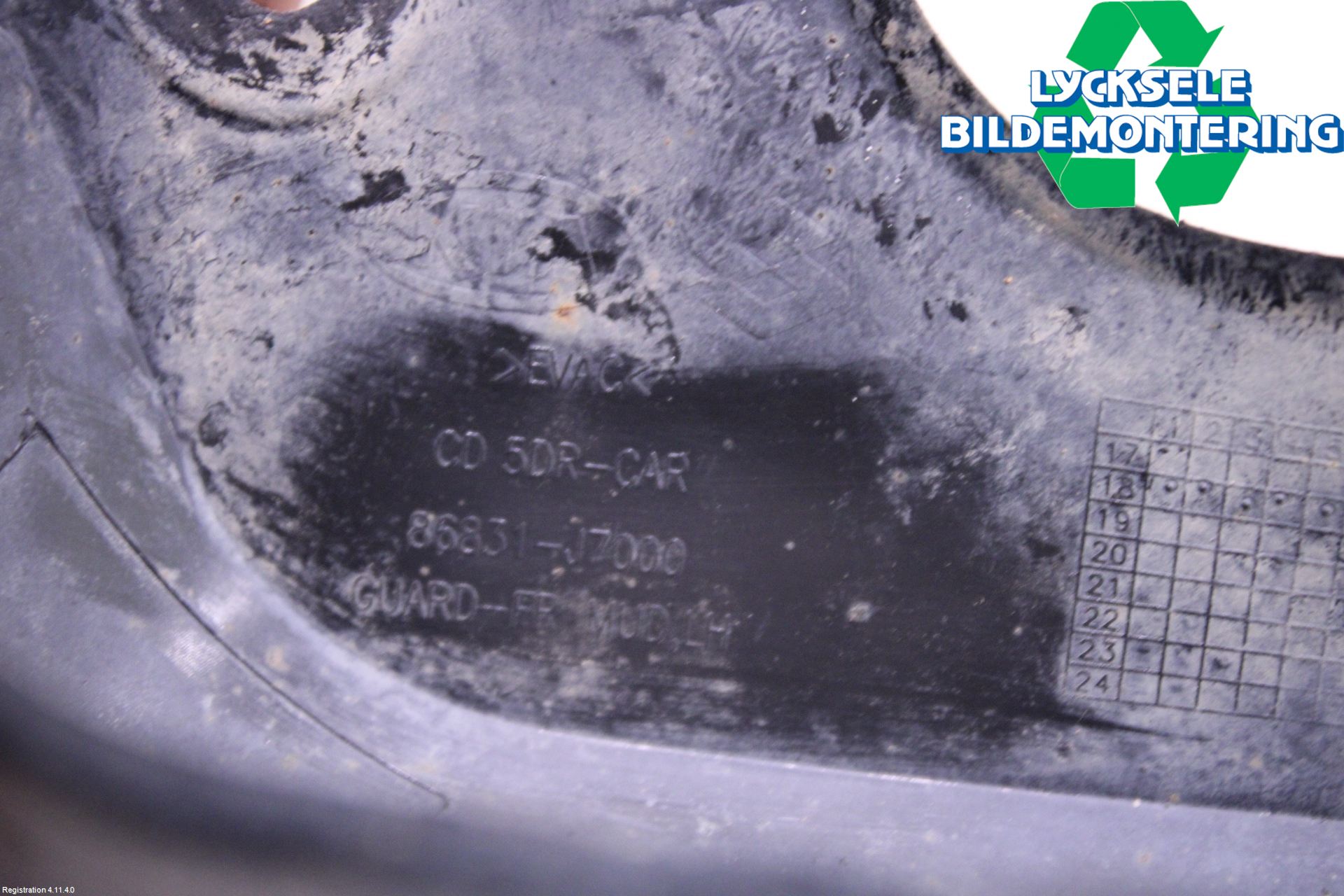 Kia CEED 12-18 Stänkskydd