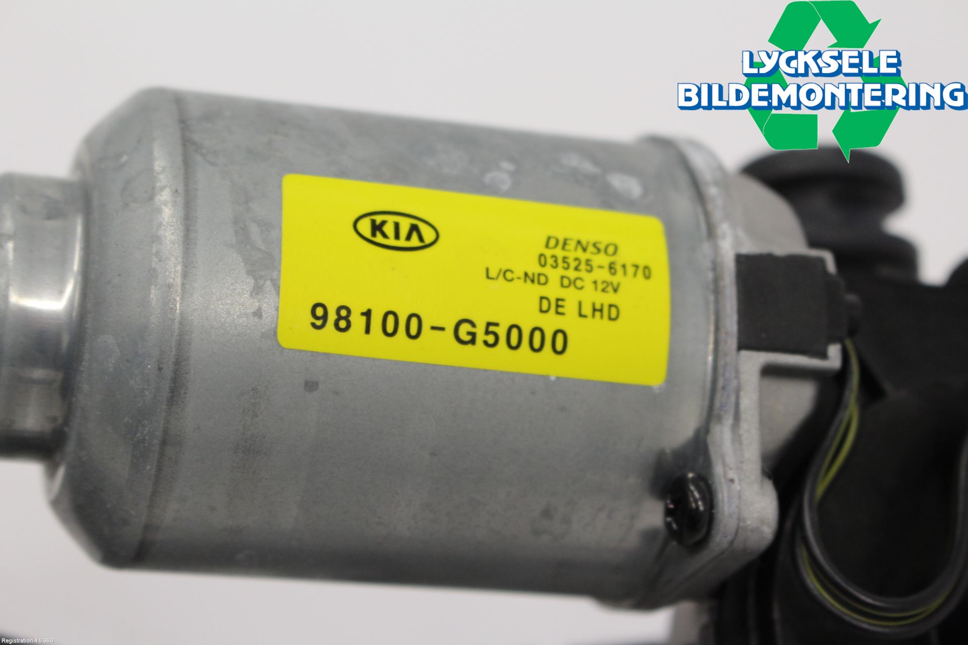 Kia NIRO (DE) 17-22 Torkarmekanism Vindruta