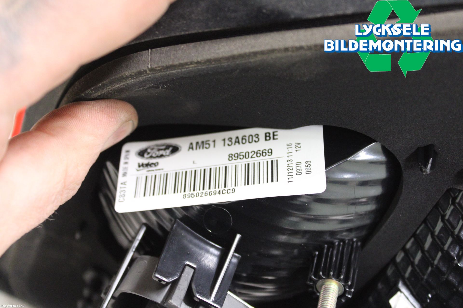 Ford C-MAX II  11-14 Bakljus Lucka Vä