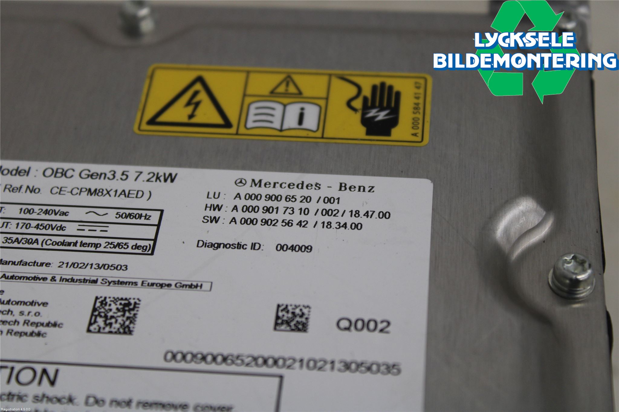 Mercedes-Benz MB GLE-KLASS (W167/V167/C167) 19- Batteriladdare Högspänning