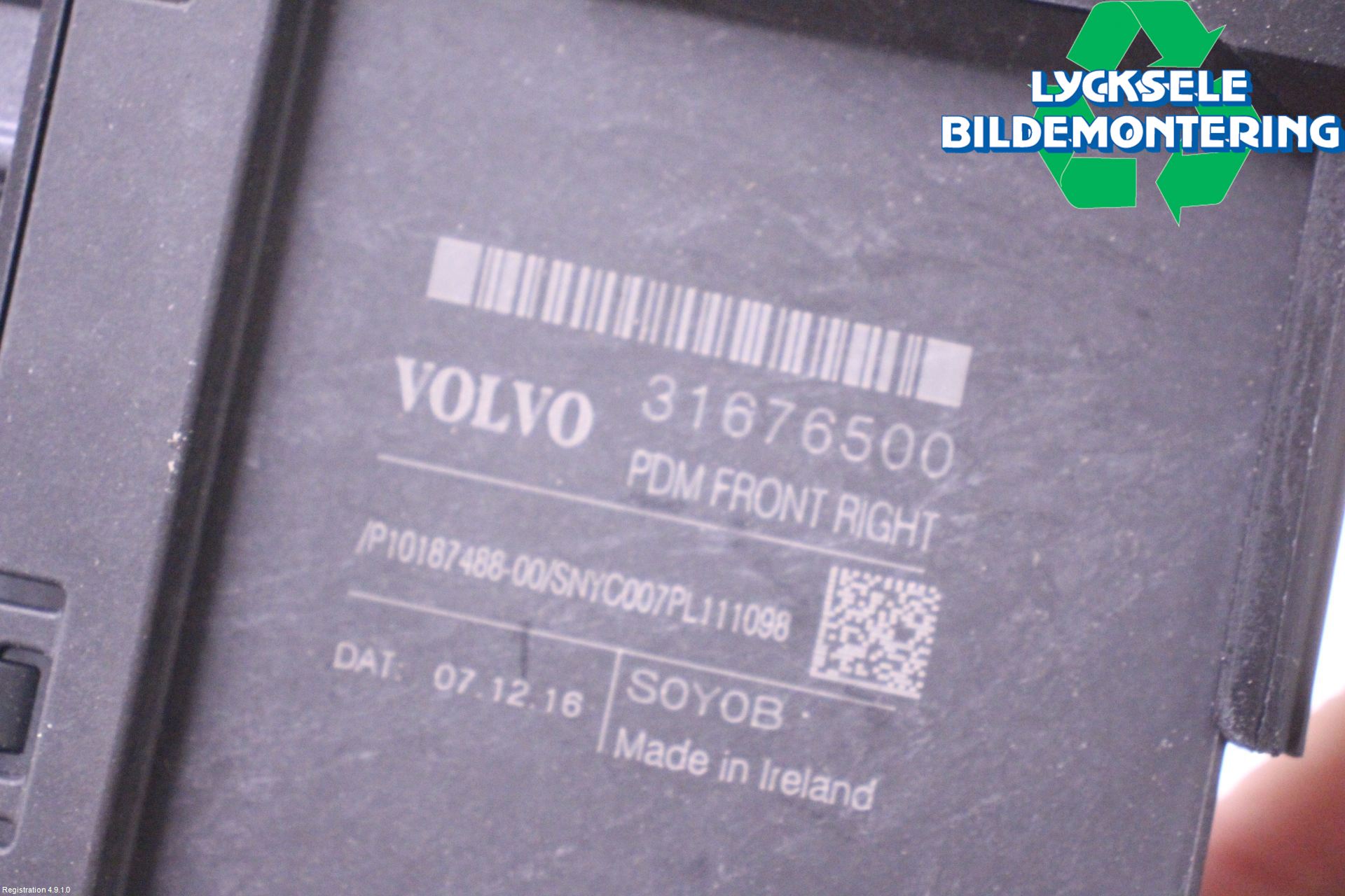 Volvo V90 17->> Fönsterhissmotor