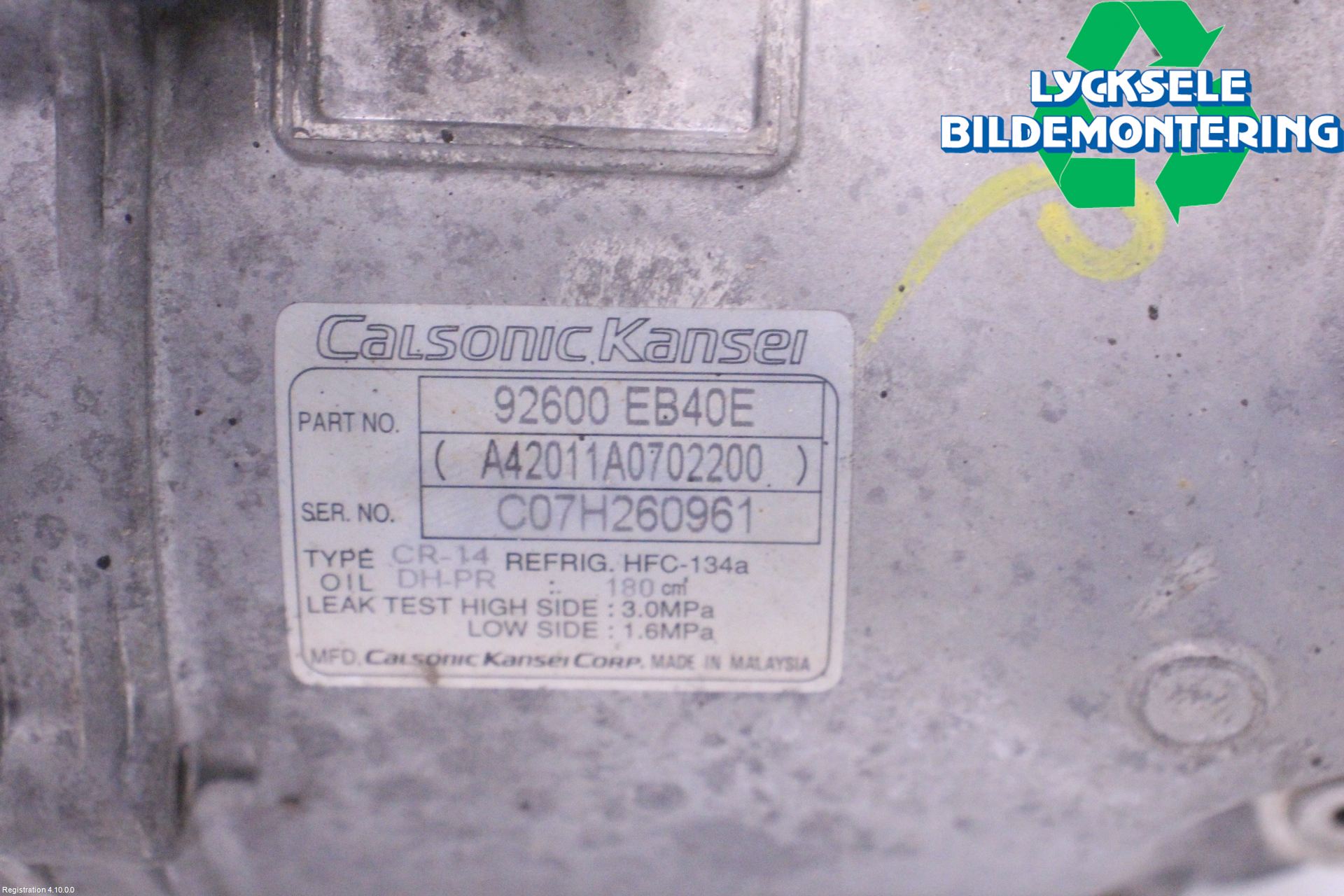 Nissan NAVARA 05-16 Ac Kompressor