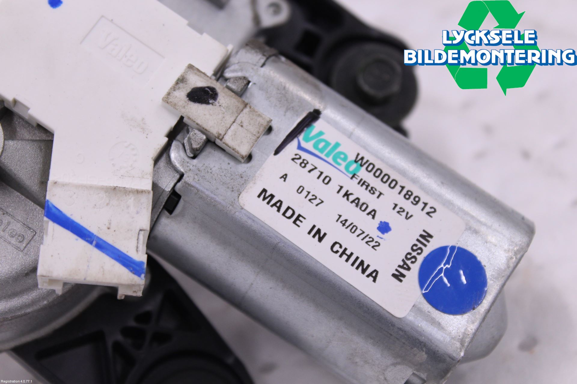Nissan PULSAR Torkarmotor Baklucka