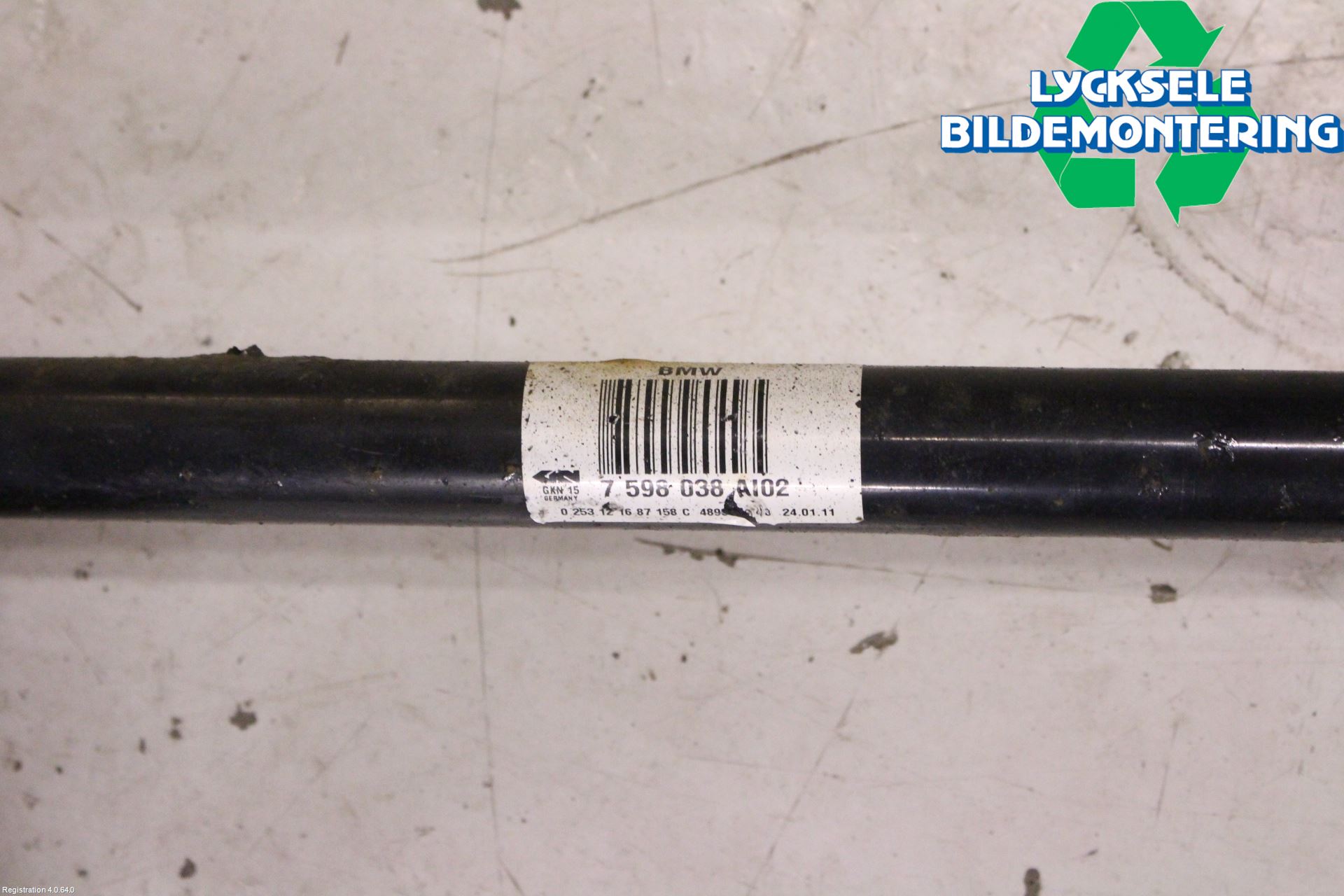 BMW X3 F25 10-17 Drivaxel Bak Höger