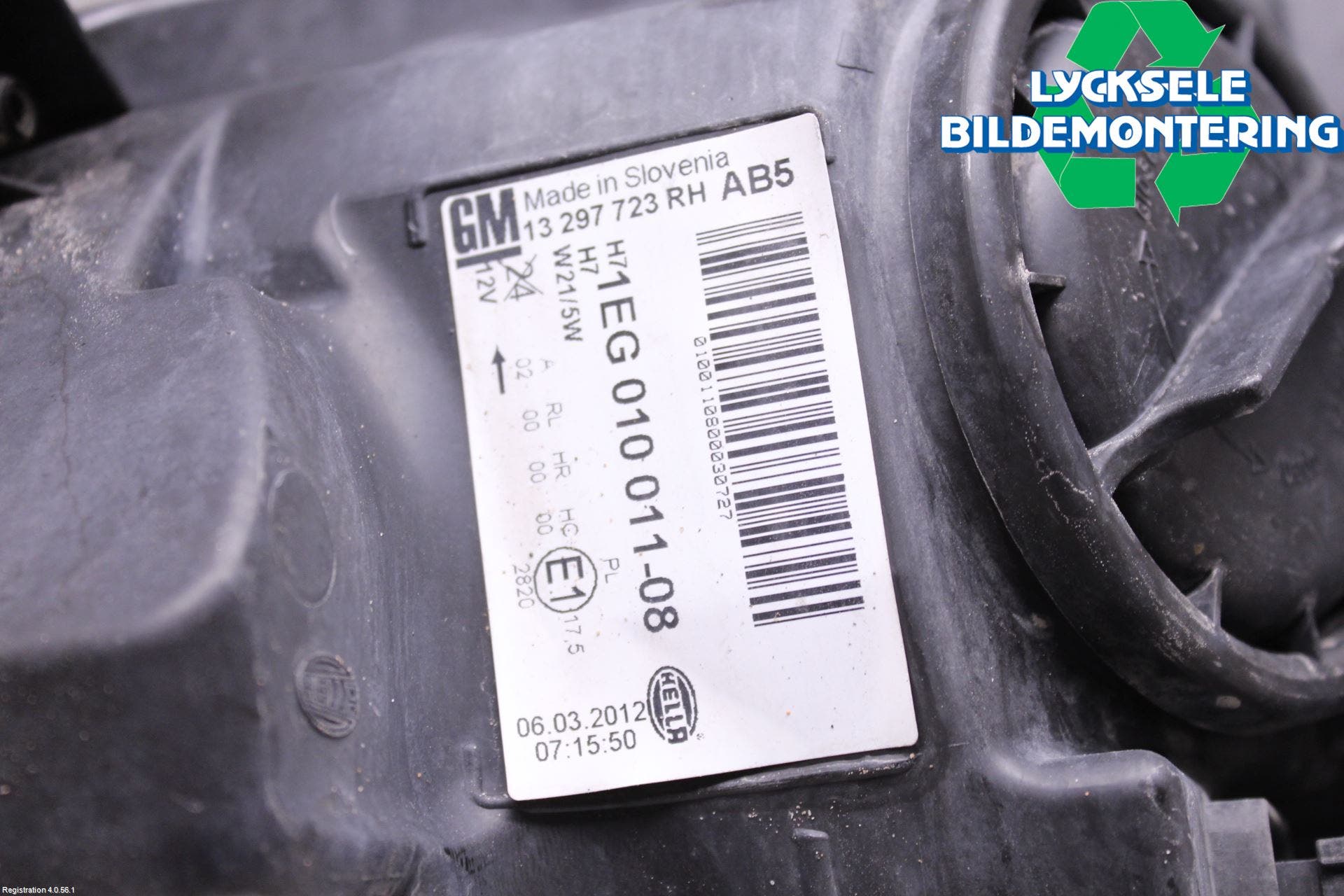 Opel ASTRA J 10-15 Strålkastare Höger