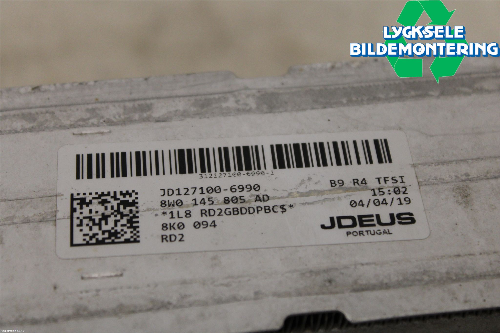 Audi A6 F2/C8 19- Laddluft-Intercooler Kyl