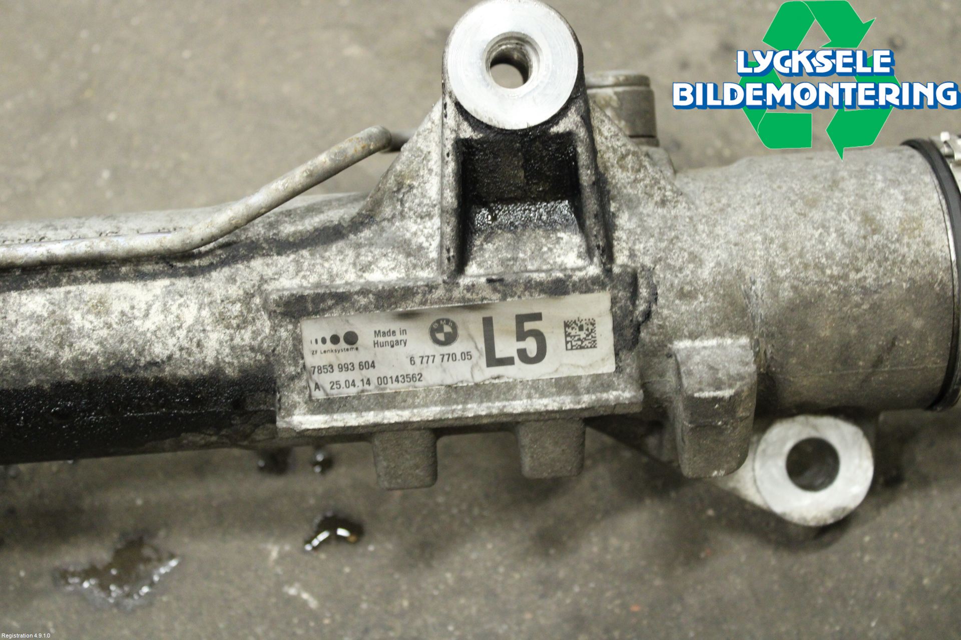 BMW 5 F10/F11/F18 09-17 Styrväxel Servo -Snäcka