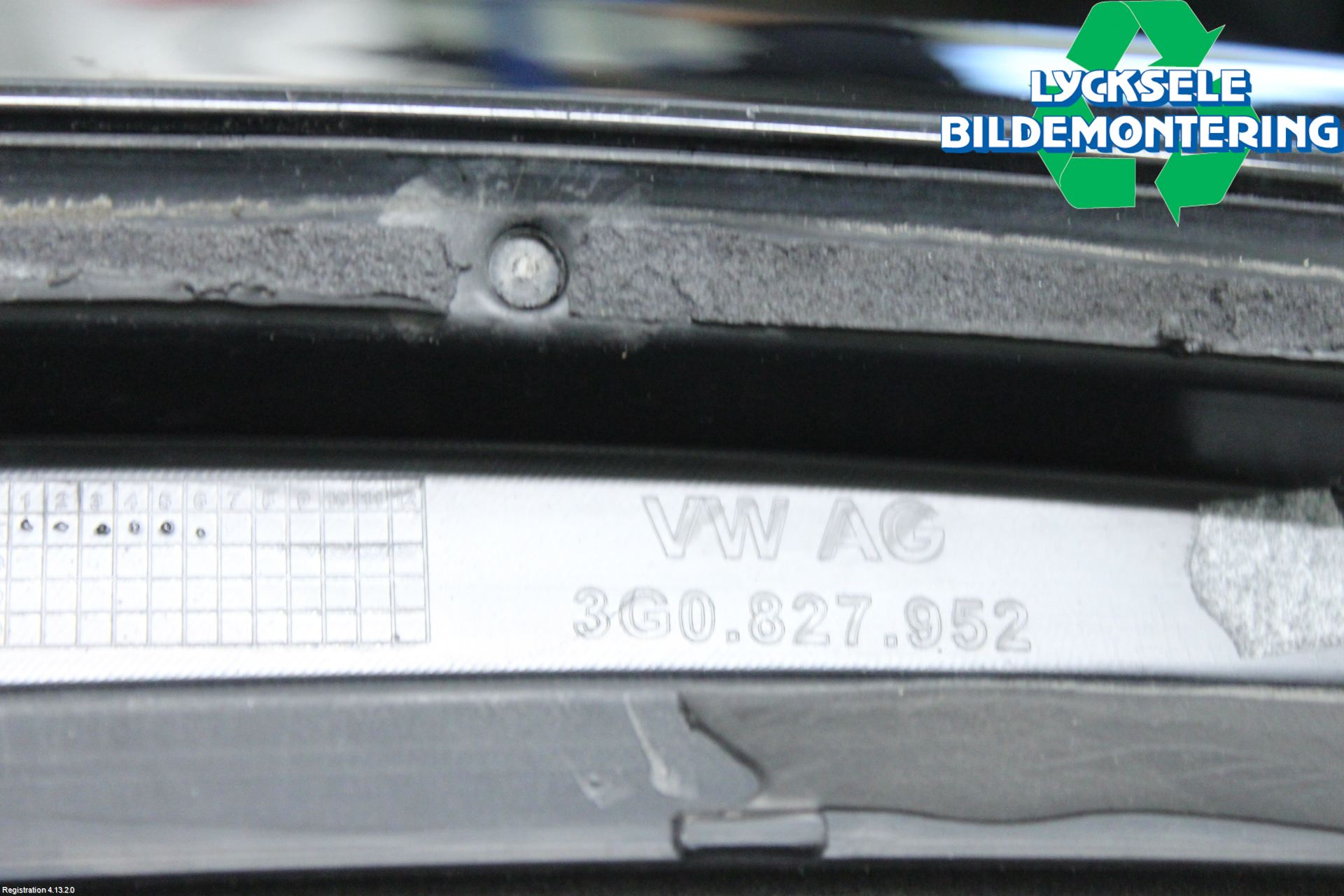Volkswagen VW PASSAT 15-19 Spoiler Baklucka