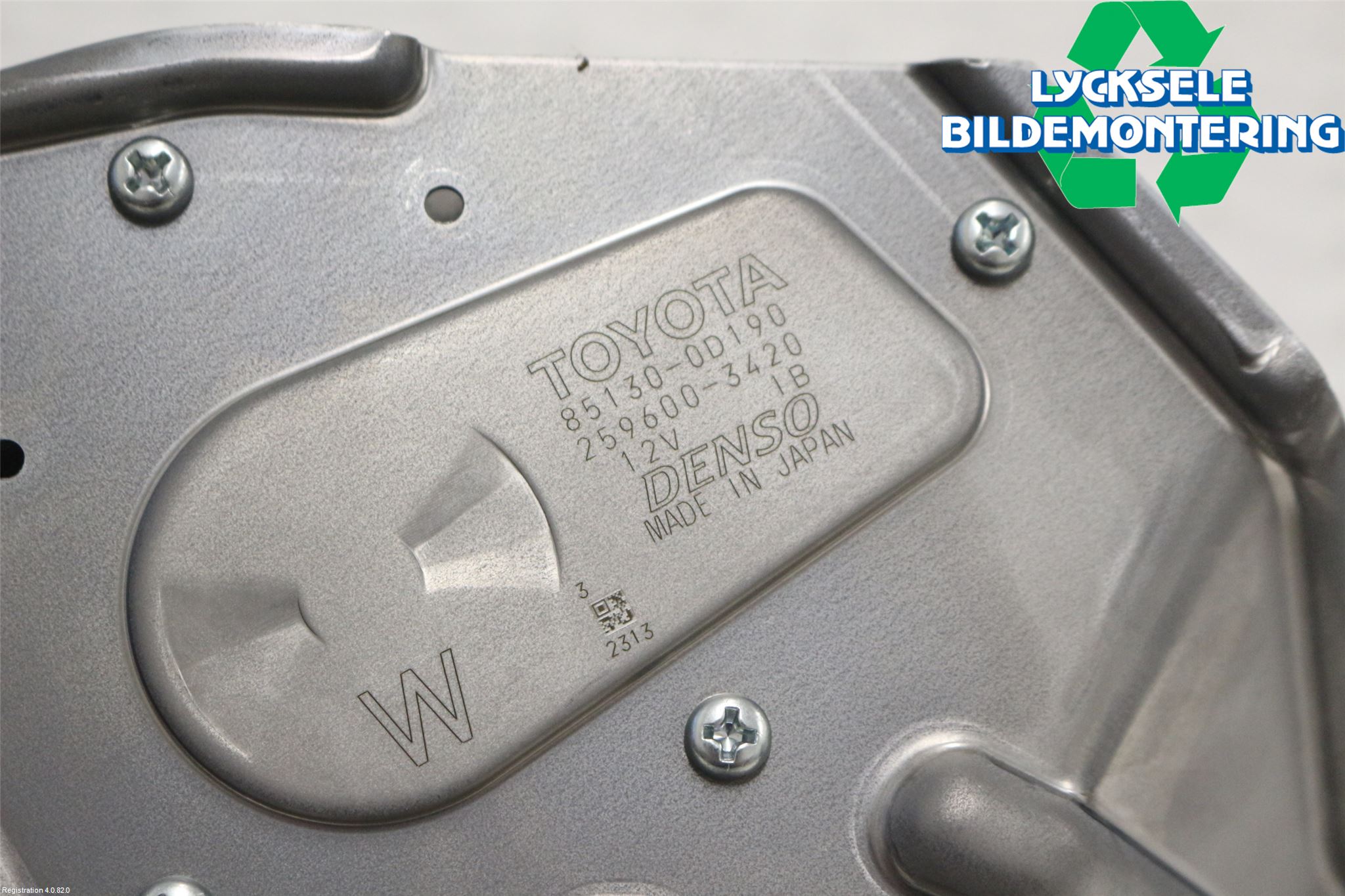 Toyota YARIS XP130 15-20 Torkarmotor Baklucka