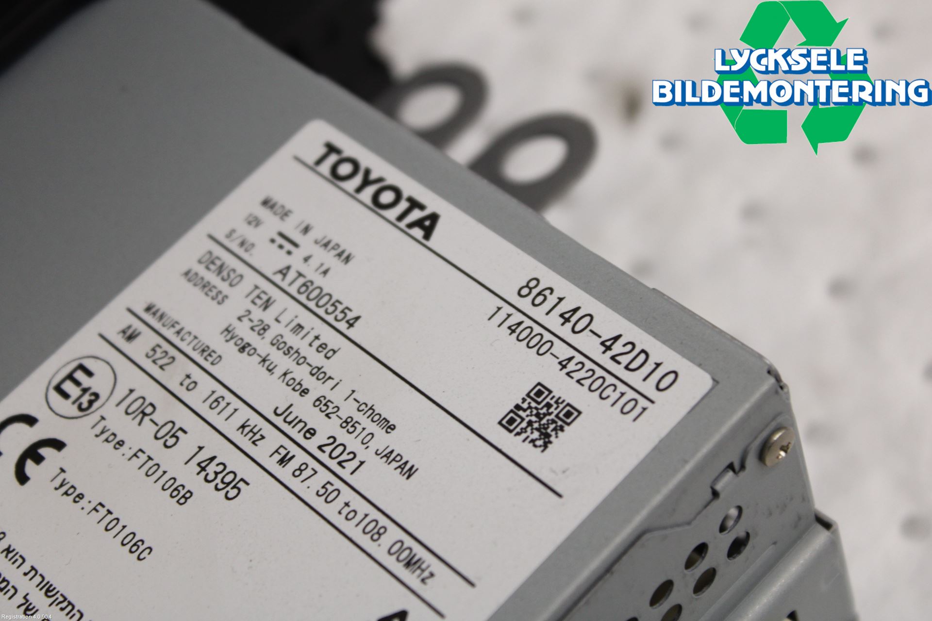 Toyota RAV4 19- Cd Radio - Multimediapanel