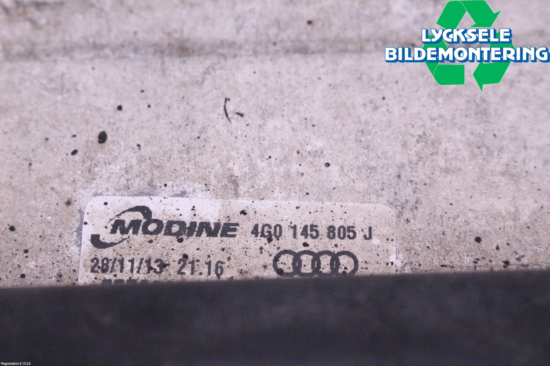 Audi A6/S6 4G 11-18 Laddluft-Intercooler Kyl