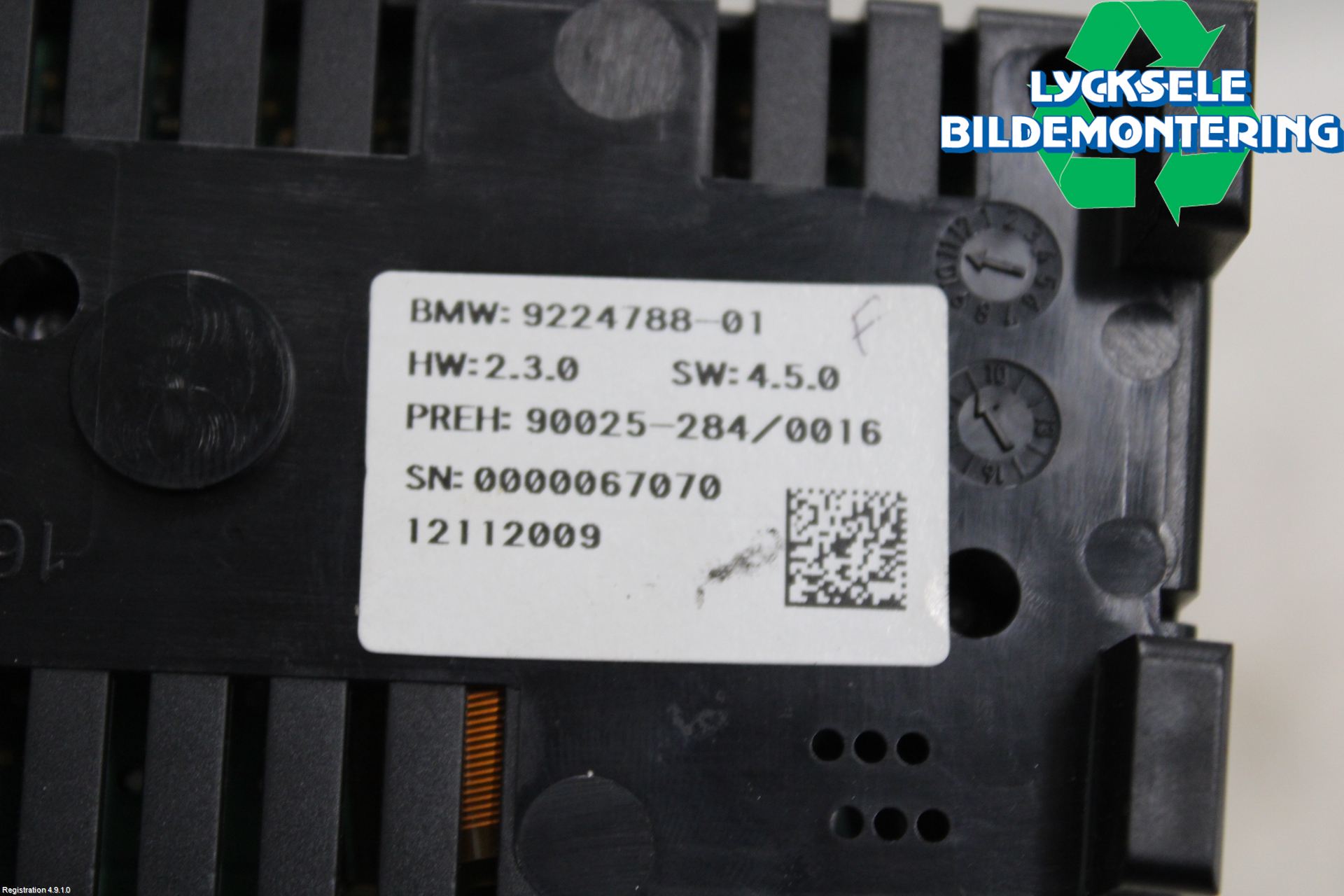 BMW 5 F10/F11/F18 09-17 Ac Styrenhet Ac Manöveren