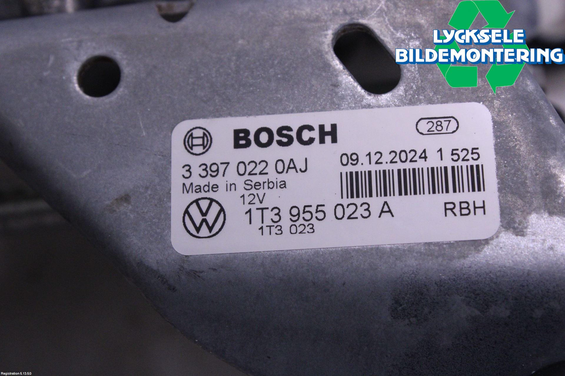 Volkswagen VW ID.5 22- Torkarmotor Vindruta