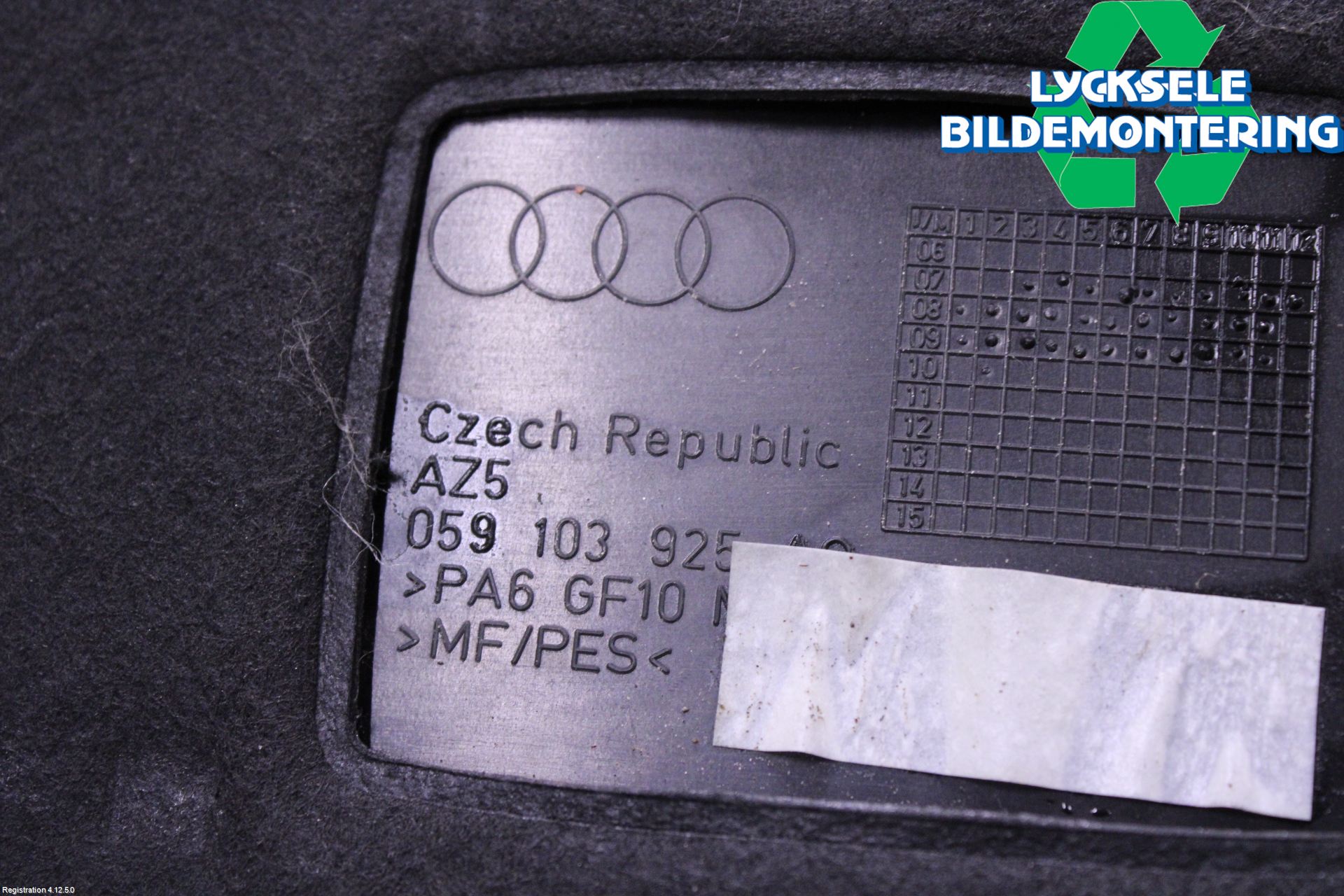 Audi A5 07-16 Motorkåpa