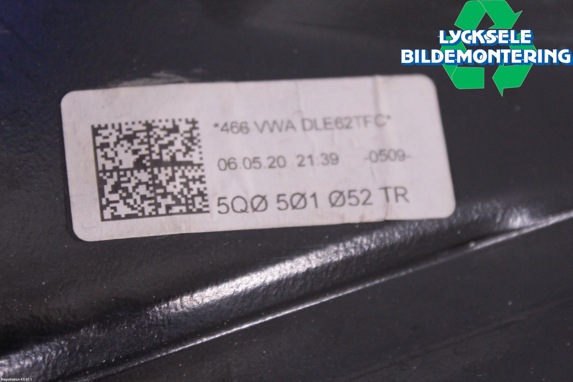 Volkswagen VW GOLF / E-GOLF VII 13-20 Bärarm Bak Höger