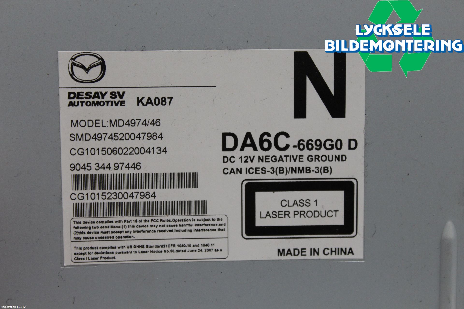 Mazda CX-3 Cd Radio - Multimediapanel