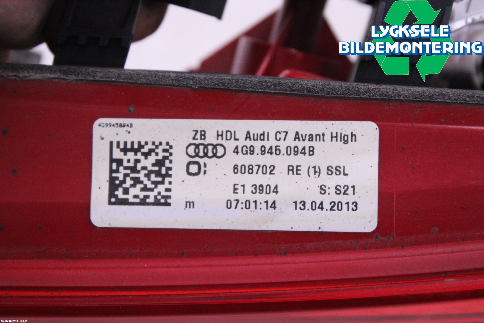 Audi A6 ALLROAD 12-18 Bakljus Lucka Hö