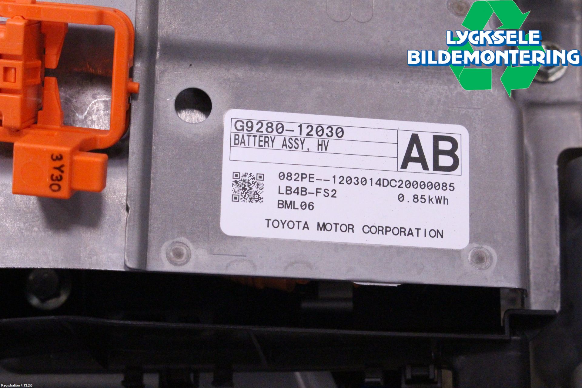 Toyota COROLLA 19- Batteri Högspänning