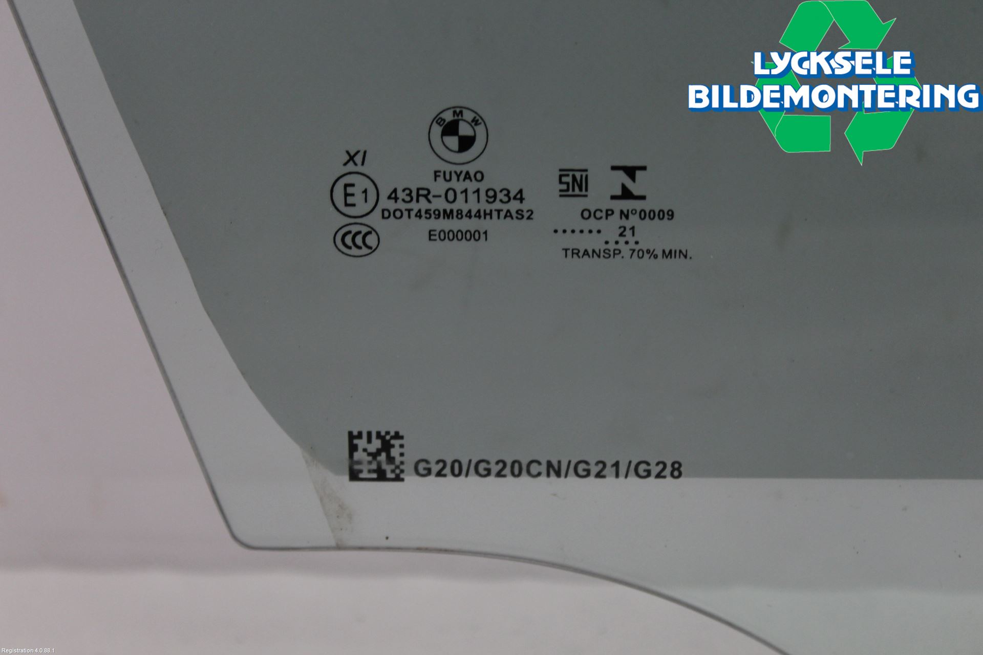 BMW 3 G20/G21/G80/G81 19- Dörruta Fram Höger