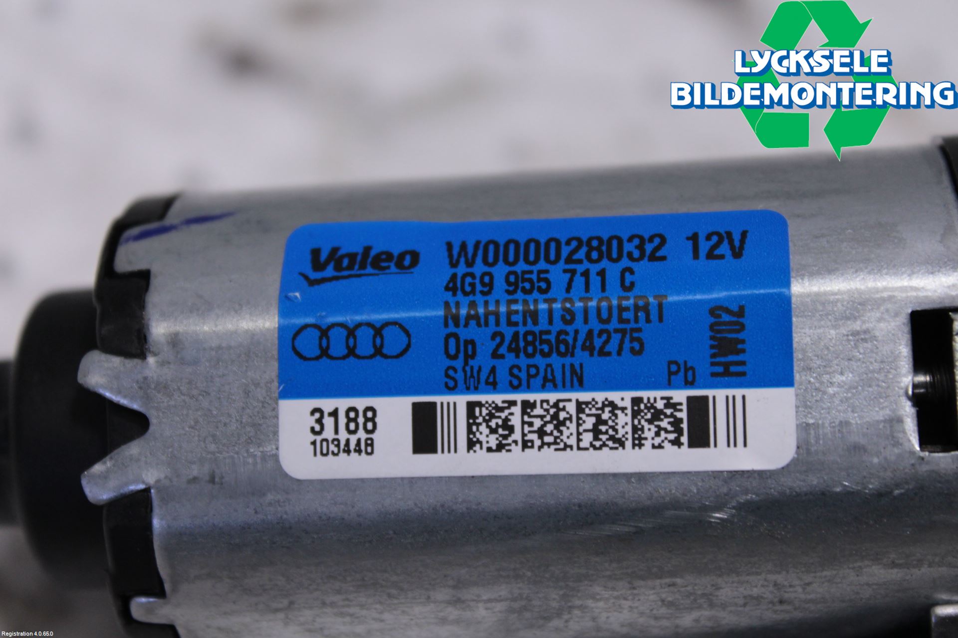 Audi A6 ALLROAD 12-18 Torkarmotor Baklucka