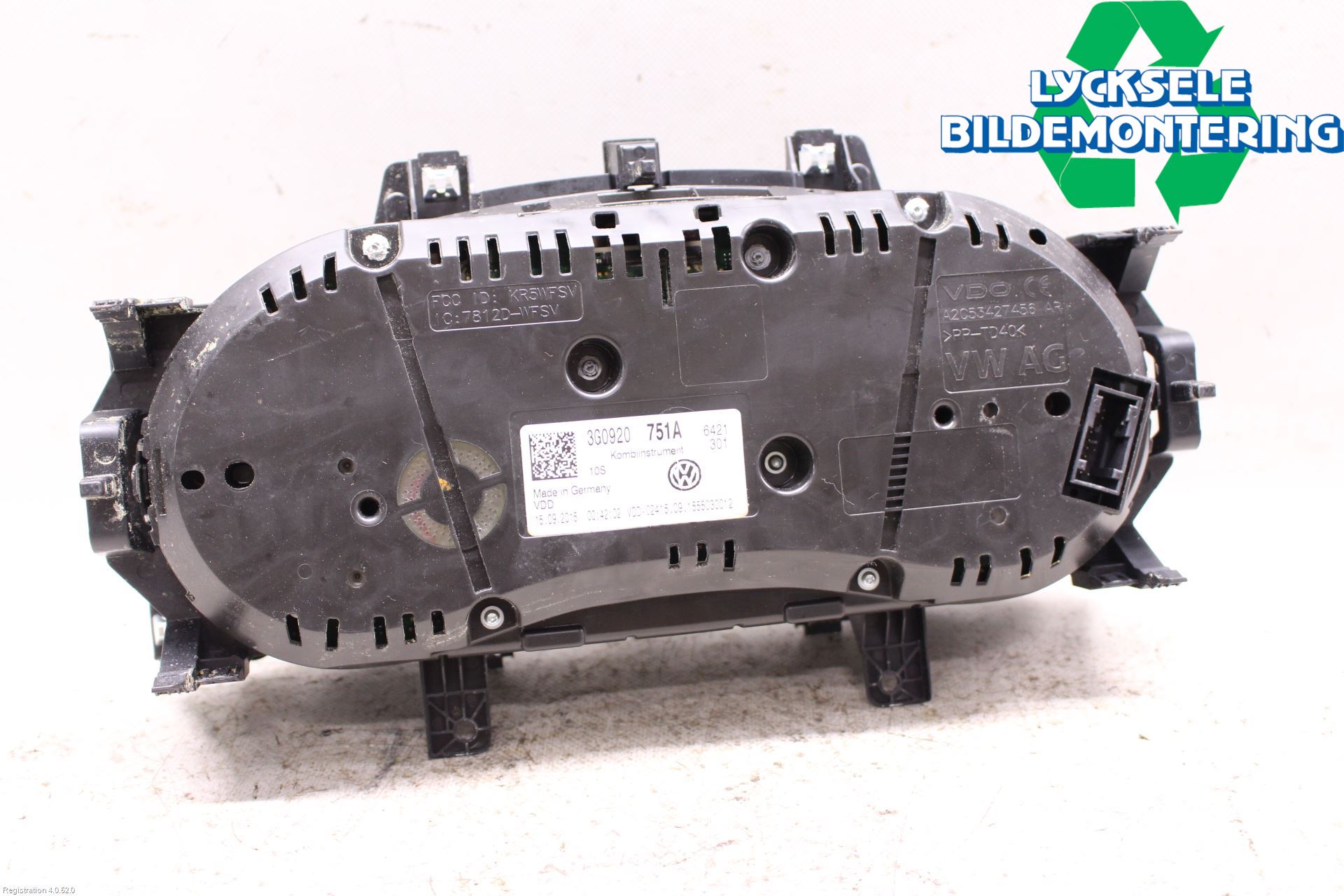 Volkswagen VW PASSAT 15-19 Instrument Komb
