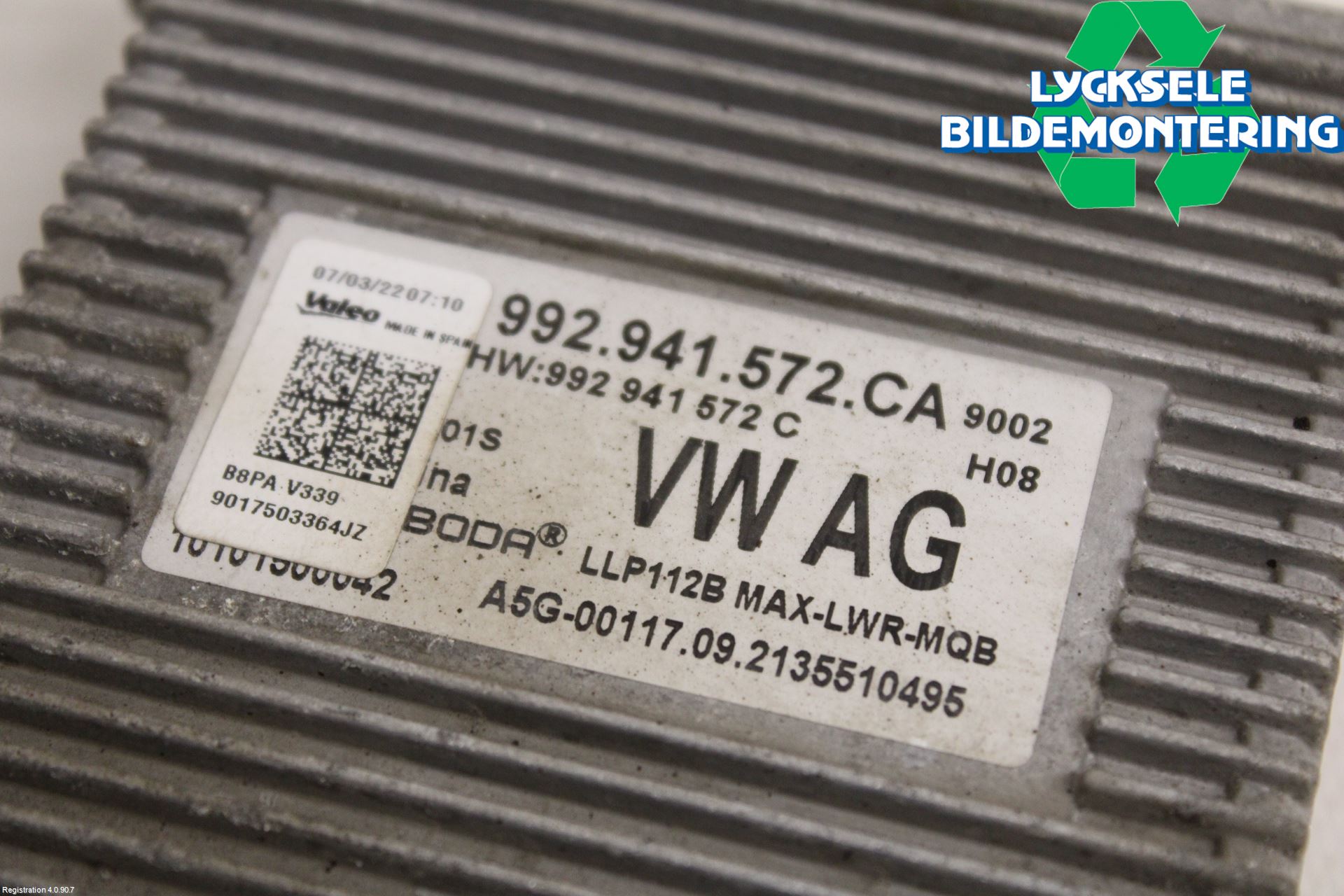 Volkswagen VW PASSAT 20-24 Styrenhet Strålkastare