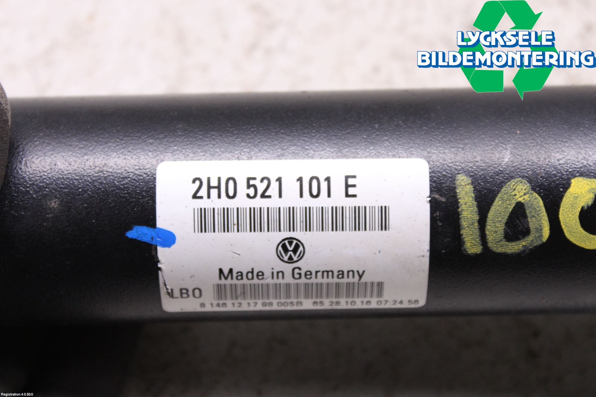 Volkswagen VW AMAROK 2H 10-22 Mellanaxel Främre 4Wd