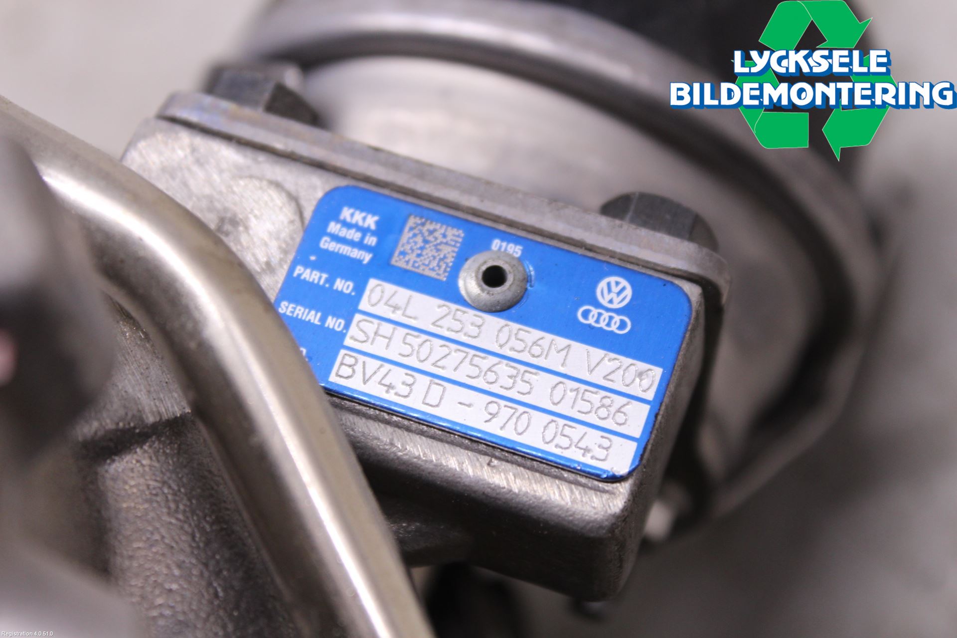 Volkswagen VW PASSAT 15-19 Turboaggregat