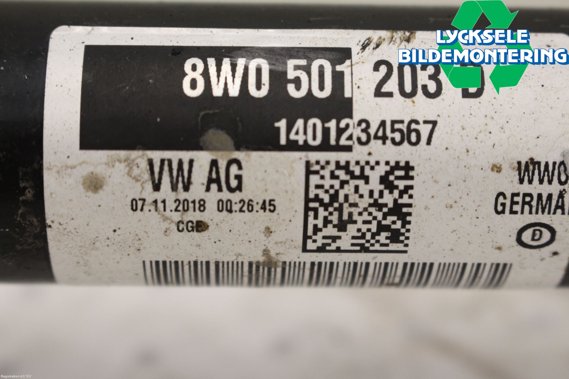 Audi A4/S4 B9 20- Drivaxel Bak Vänster