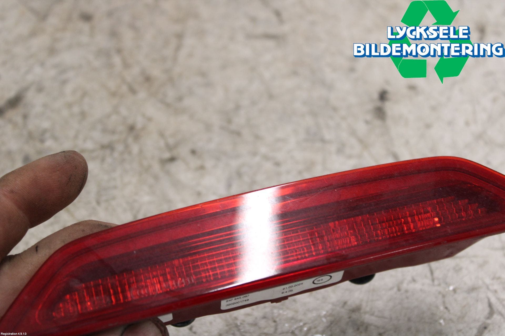 Volkswagen VW CADDY 11-15 Bromsljus Bakruta