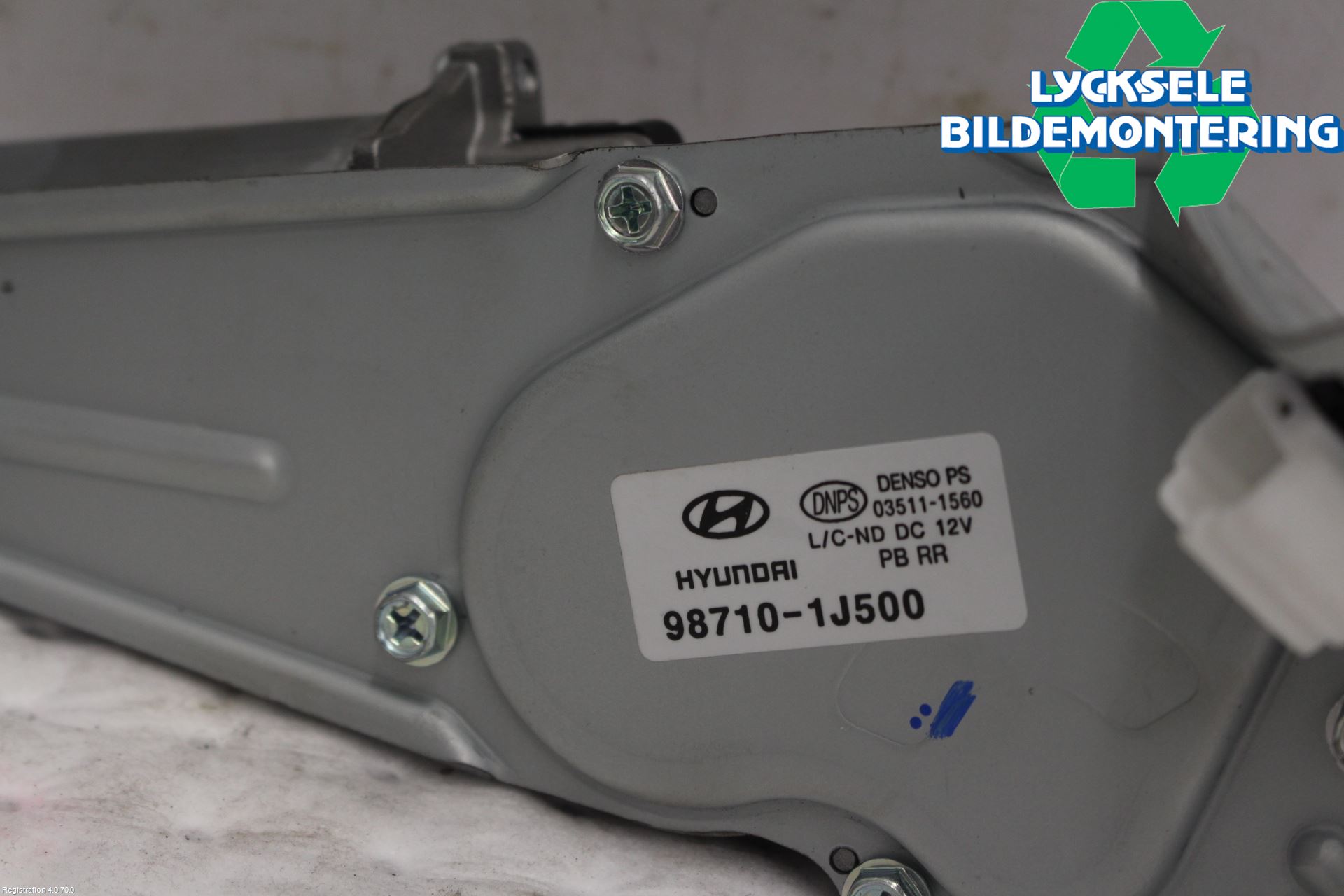Hyundai i20 PB 09-14 Torkarmotor Baklucka