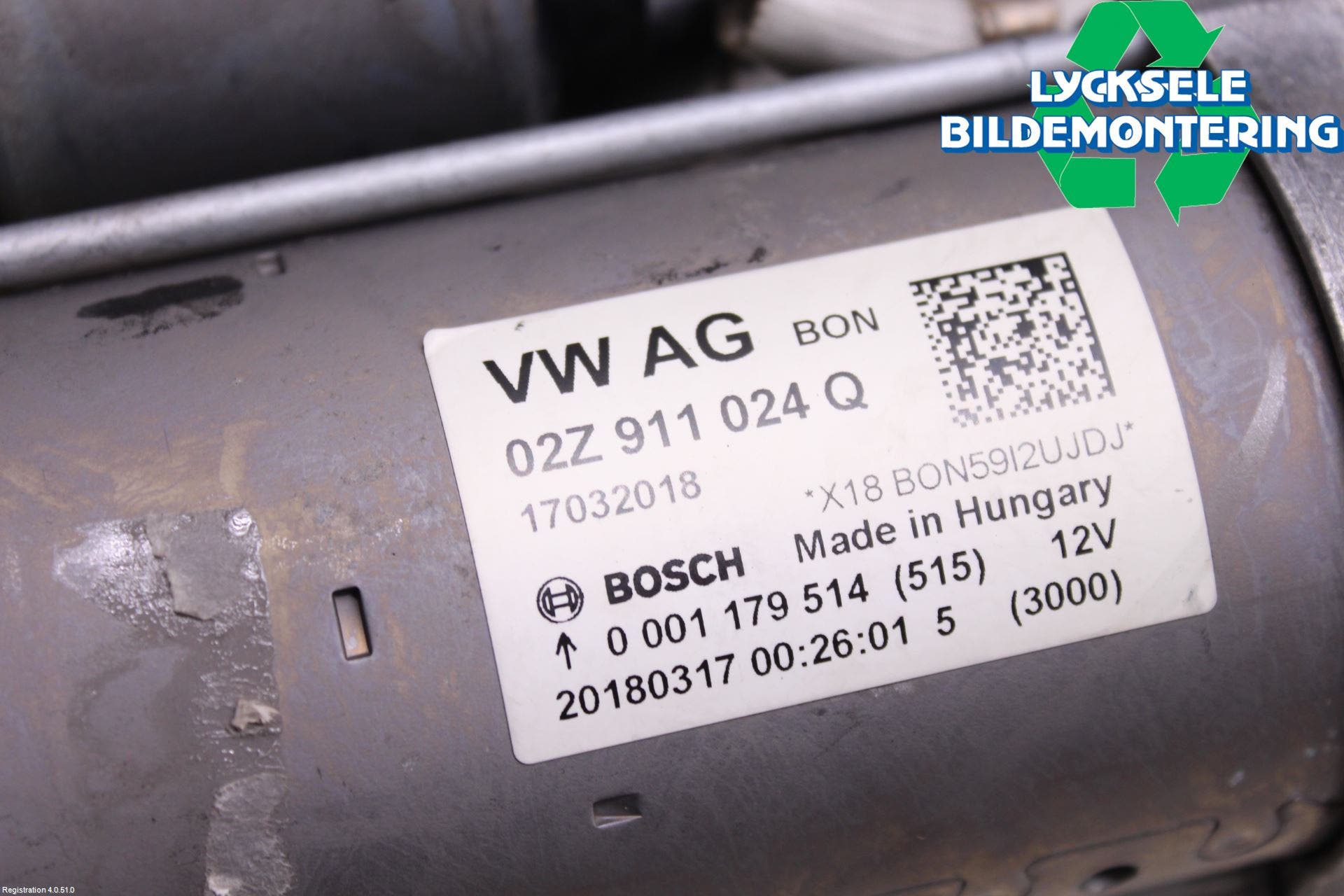 Volkswagen VW GOLF / E-GOLF VII 13-20 Startmotor