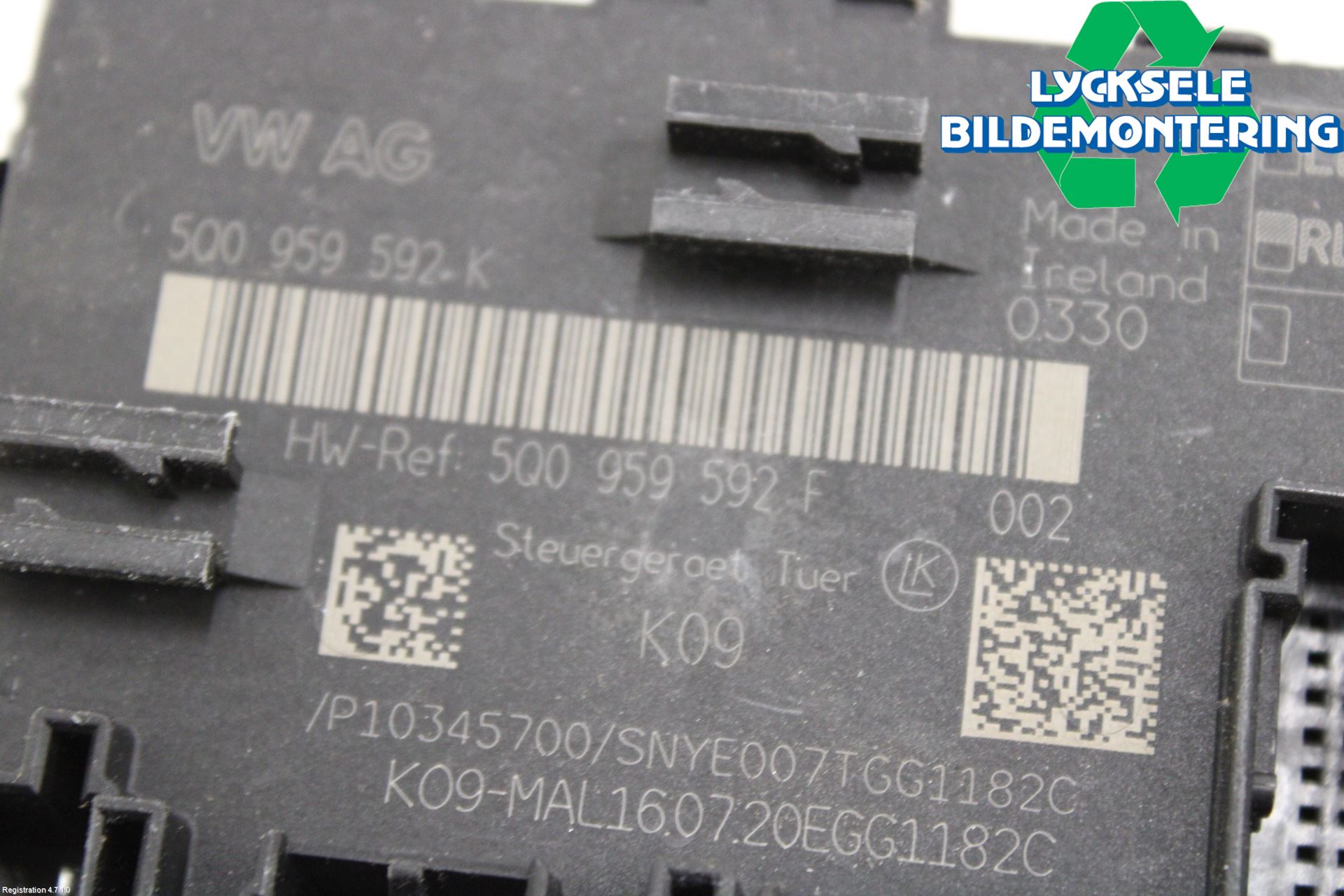 Volkswagen VW GOLF / E-GOLF VIII 20- Styrenhet Dörr