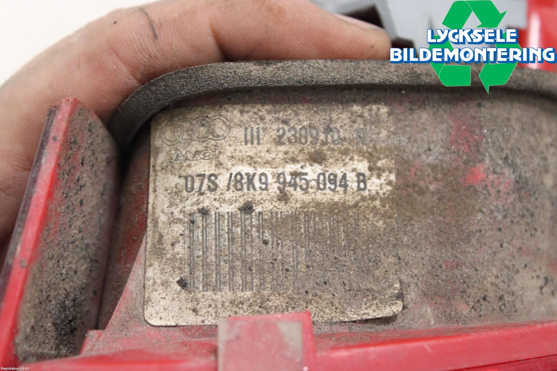 Audi A4/S4 08-11 Bakljus Lucka Hö